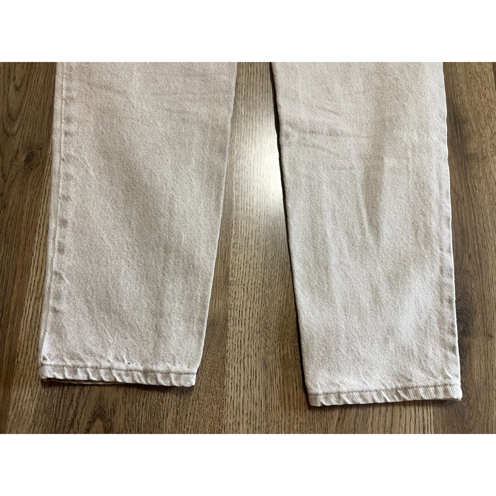 Lee Lee Jeans, Womens, Gray, Riveted, Straight Leg, Pockets, Light Wash, Size 6 Med, Regular, 30.5in Inseam Size 28" / US 6 / IT 42 - 5 Thumbnail