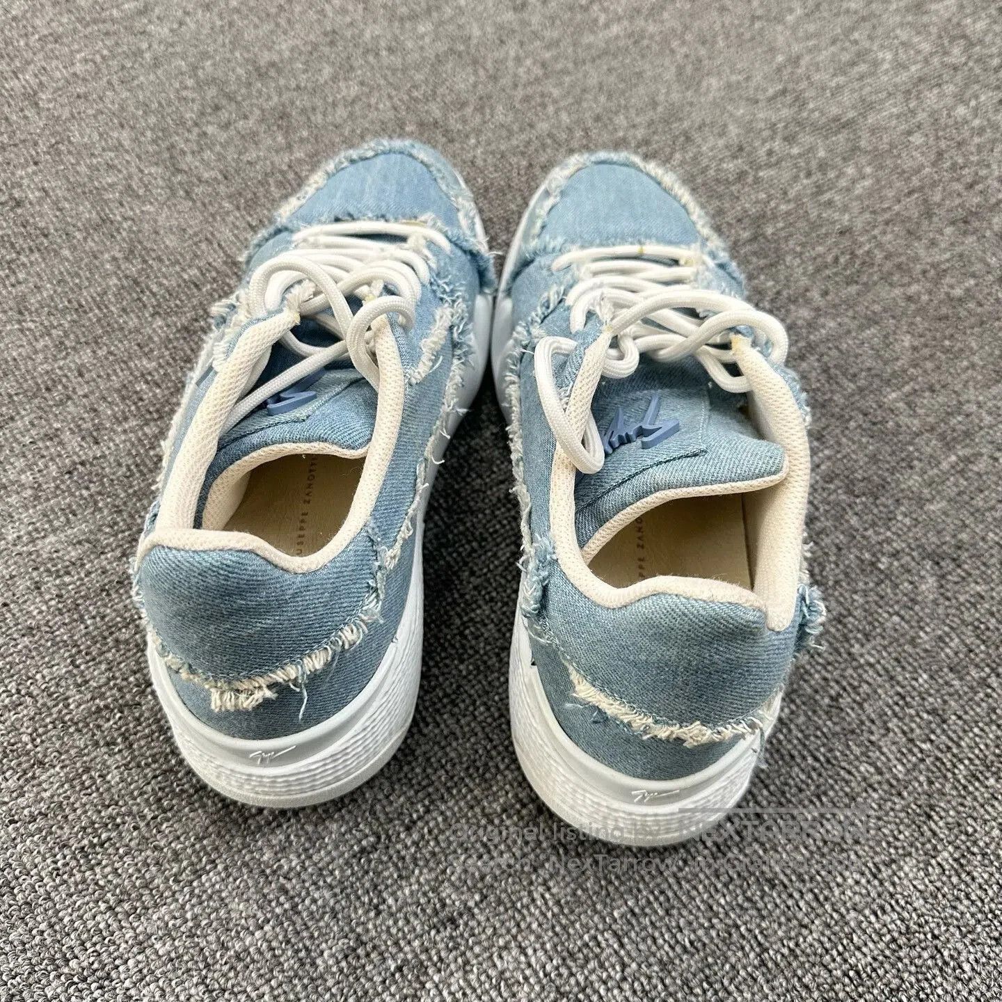 Giuseppe Zanotti Giuseppe Zanotti GZ Men's Blue Denim Sneakers. Size US 9 / EU 42 - 3 Thumbnail