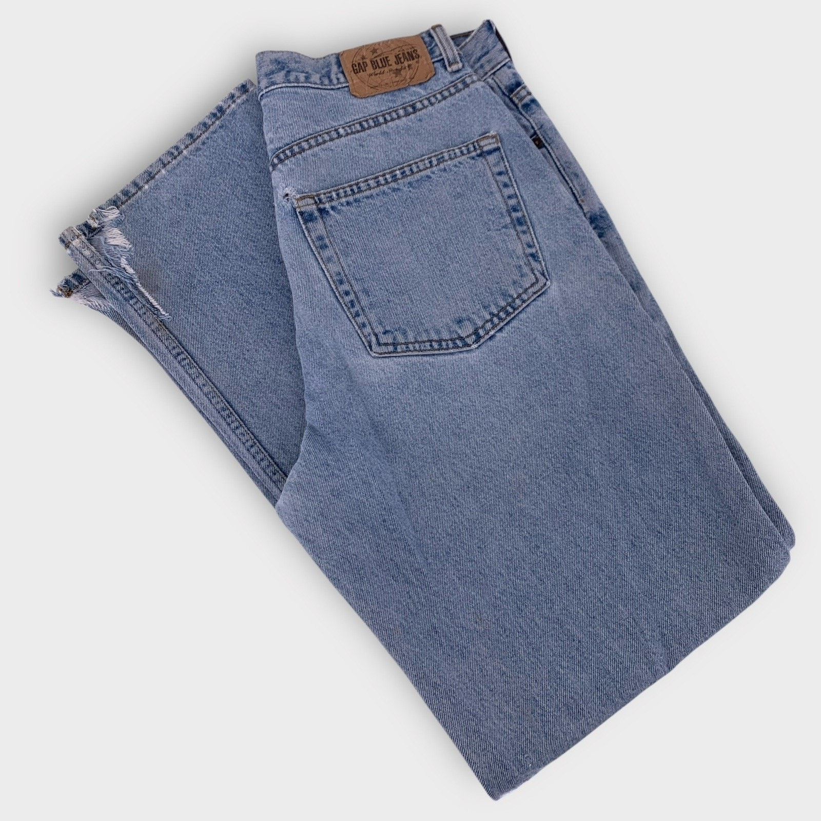 Gap Vintage GAP Blue Jeans 32x32 Light Wash USA Made Grunge Size US 32 / EU 48 - 16 Thumbnail