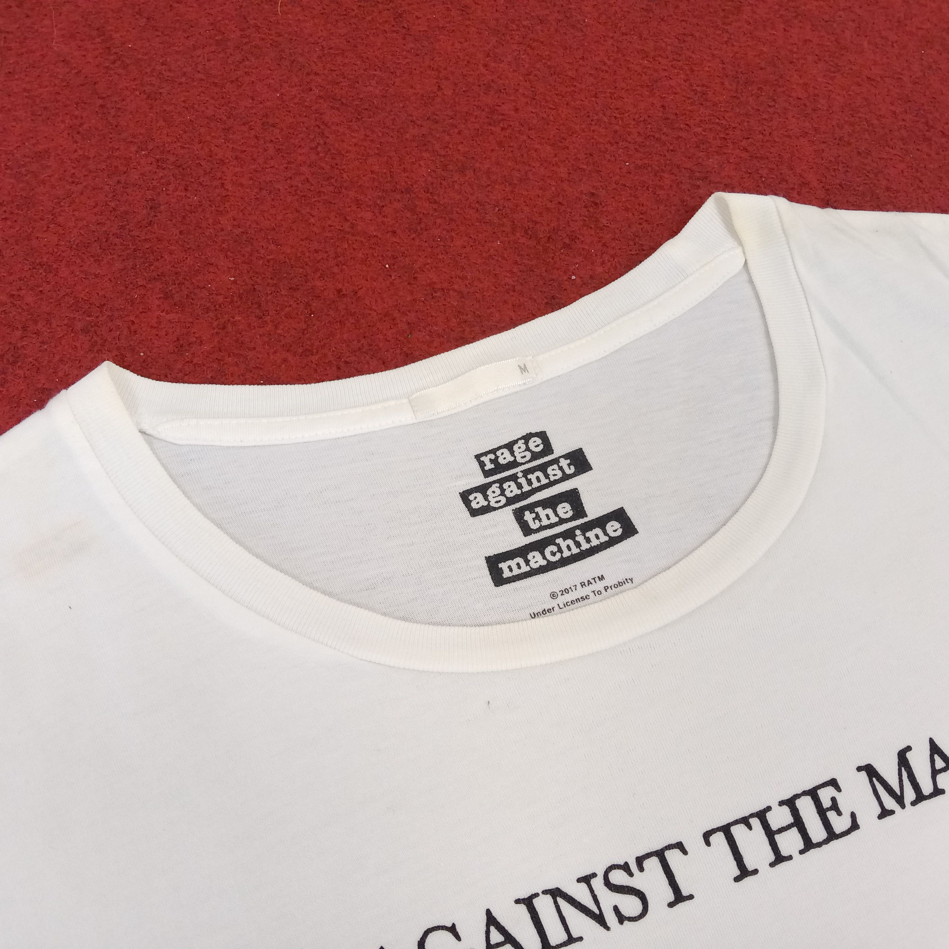 Band Tees × Rage Against The Machine Rage Against The Machine Band Art Design Style Tshirt Size US M / EU 48-50 / 2 - 4 Thumbnail