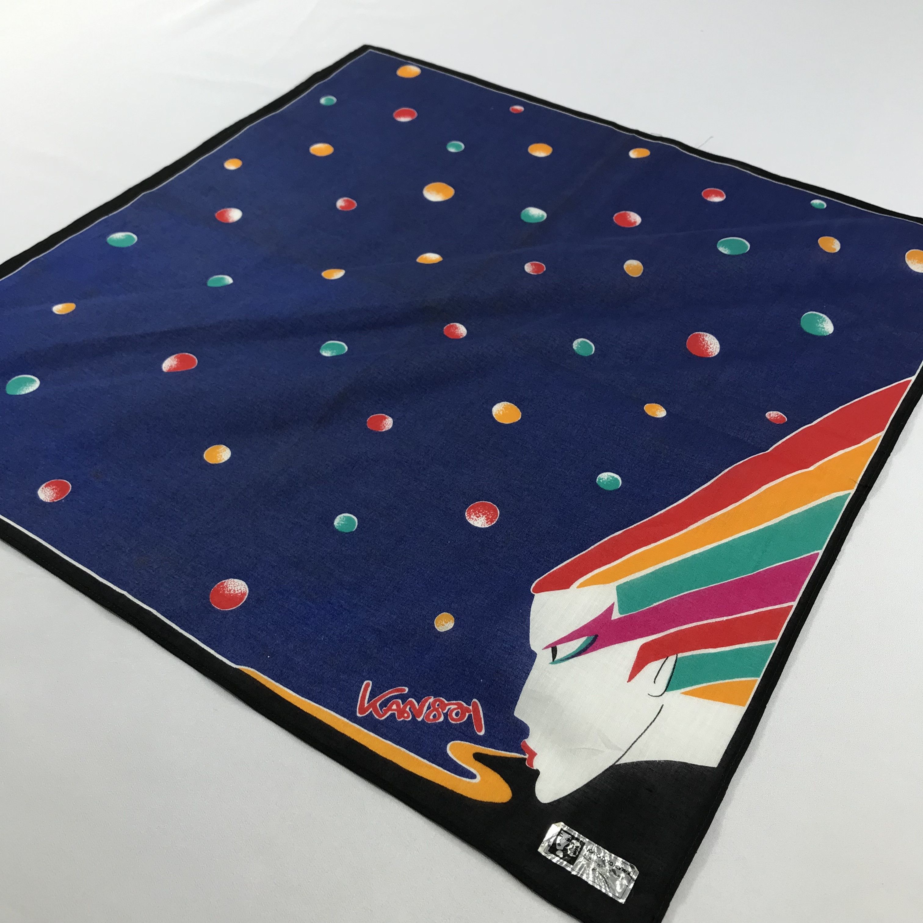 Kansai Yamamoto × Vintage Kansai Yamamoto Bandana / Handkerchief / Neckerchief -S2471 Size ONE SIZE - 2 Thumbnail