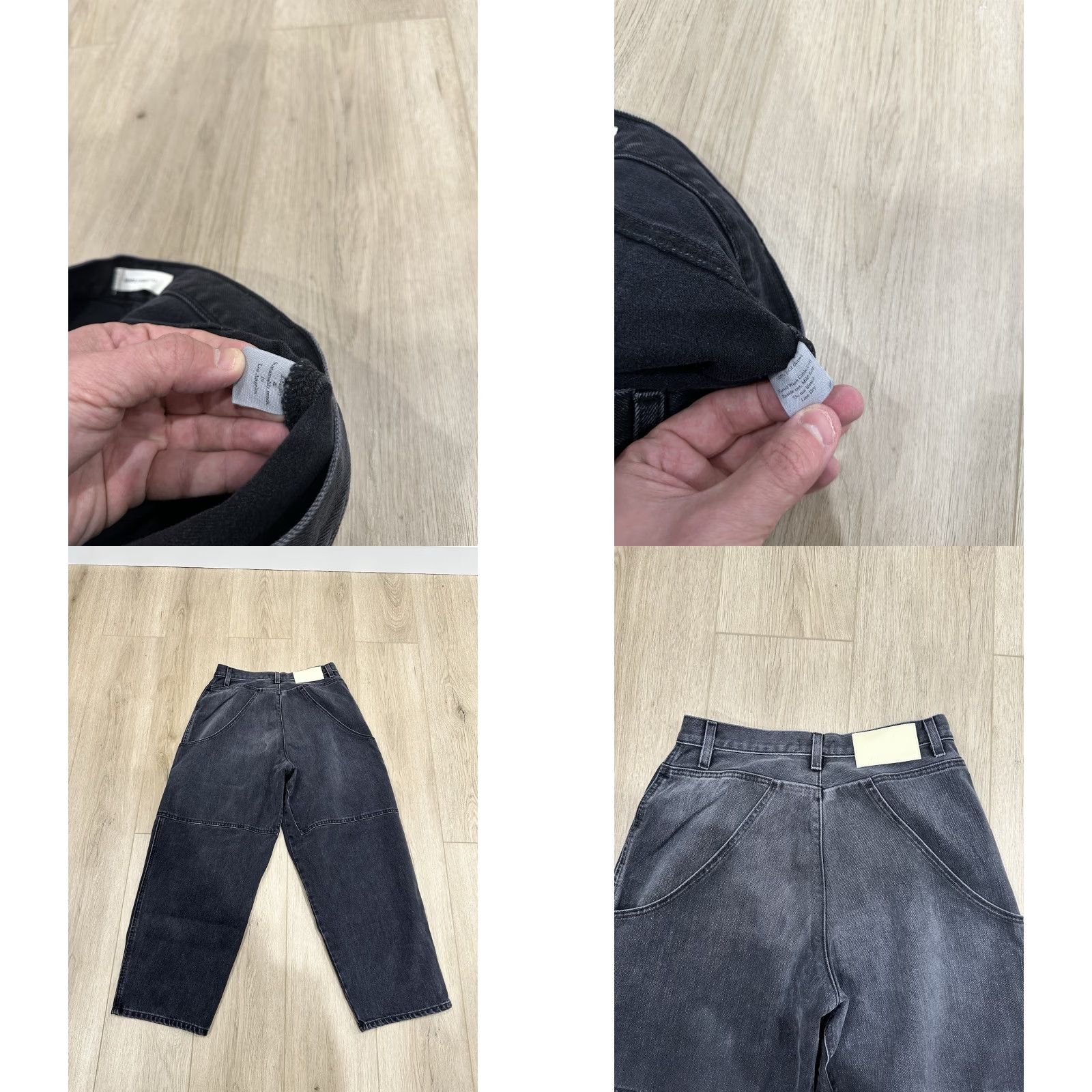 Vintage VINTAGE? No. James Street Co Jeans Women Barrell Fit Wide Black Gray Size 28x26 Size 28" / US 6 / IT 42 - 8 Thumbnail