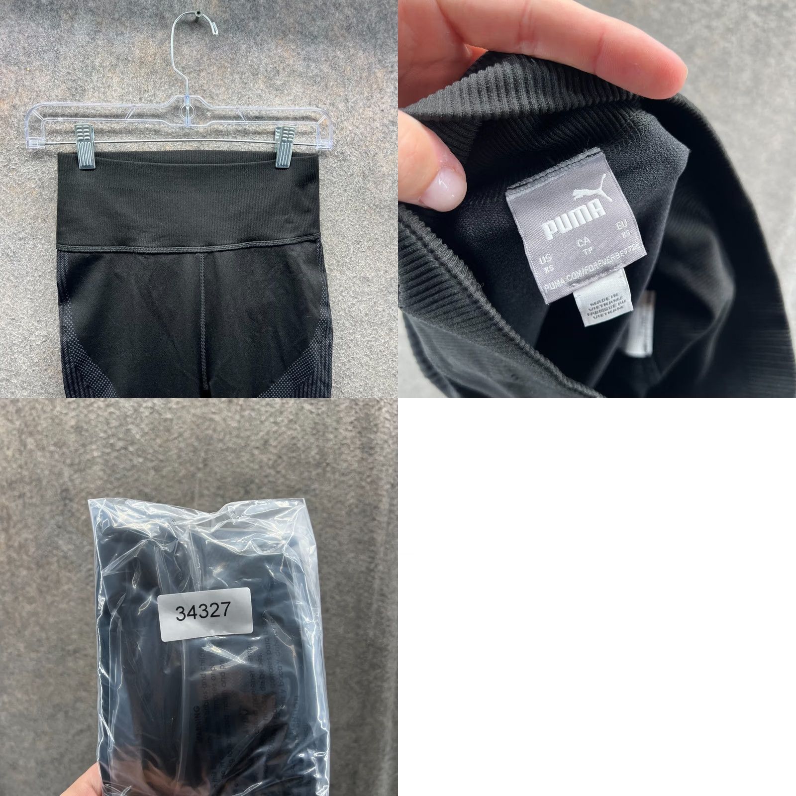 Puma PUMA Leggings Womens XS Black Seamless High Waist Activewear Yoga Shoes? Size 26" / US 2 / IT 38 - 8 Thumbnail