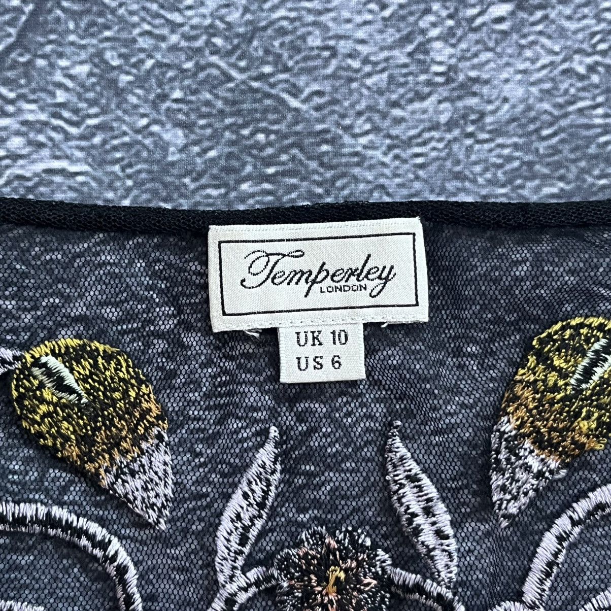 Temperley London Temperley London Chimera Top Embroidered Designer Blouse Size M / US 6-8 / IT 42-44 - 9 Thumbnail