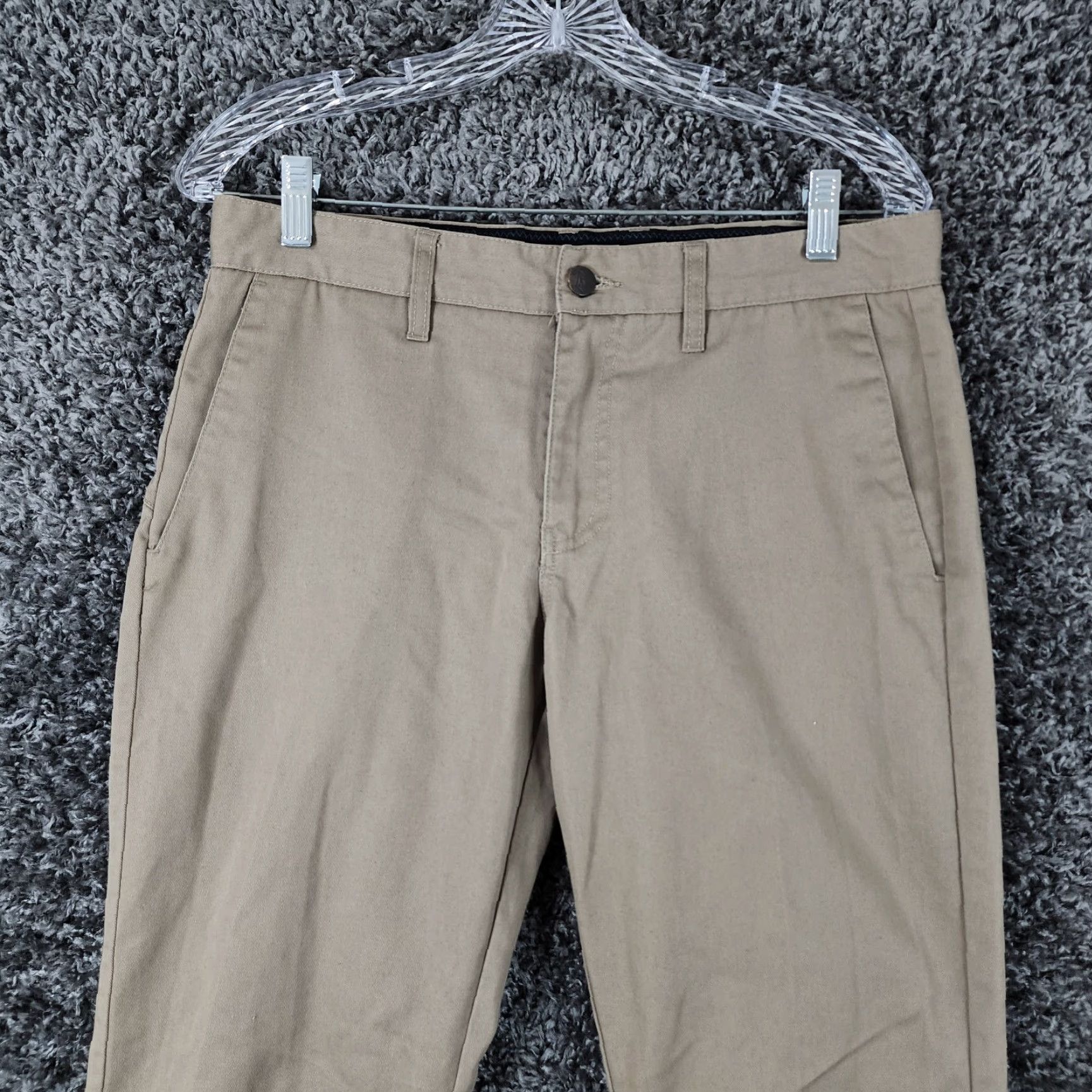 Volcom Volcom Corpo Class Mens Brown Straight Leg Polyester Cotton Pants Size 30 Size US 30 / EU 46 - 2 Thumbnail