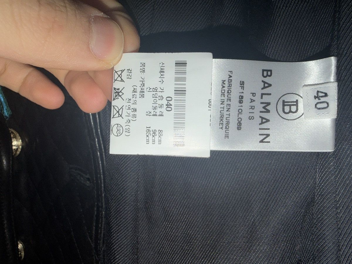 Balmain Balmain lamb skin leather coat Size M / US 6-8 / IT 42-44 - 3 Thumbnail