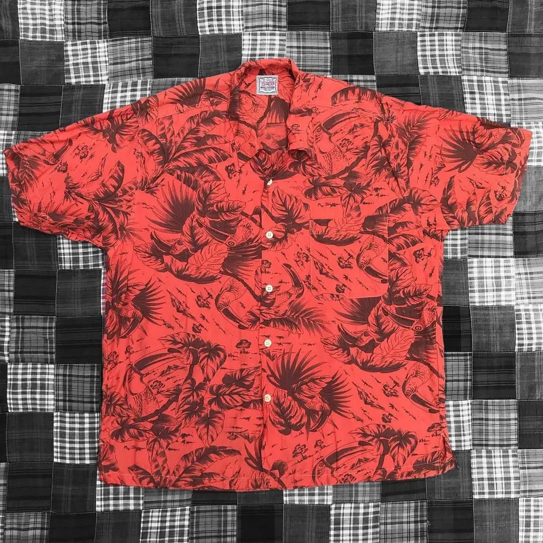 Vintage Bird floral pattern Size US L / EU 52-54 / 3 - 1 Thumbnail