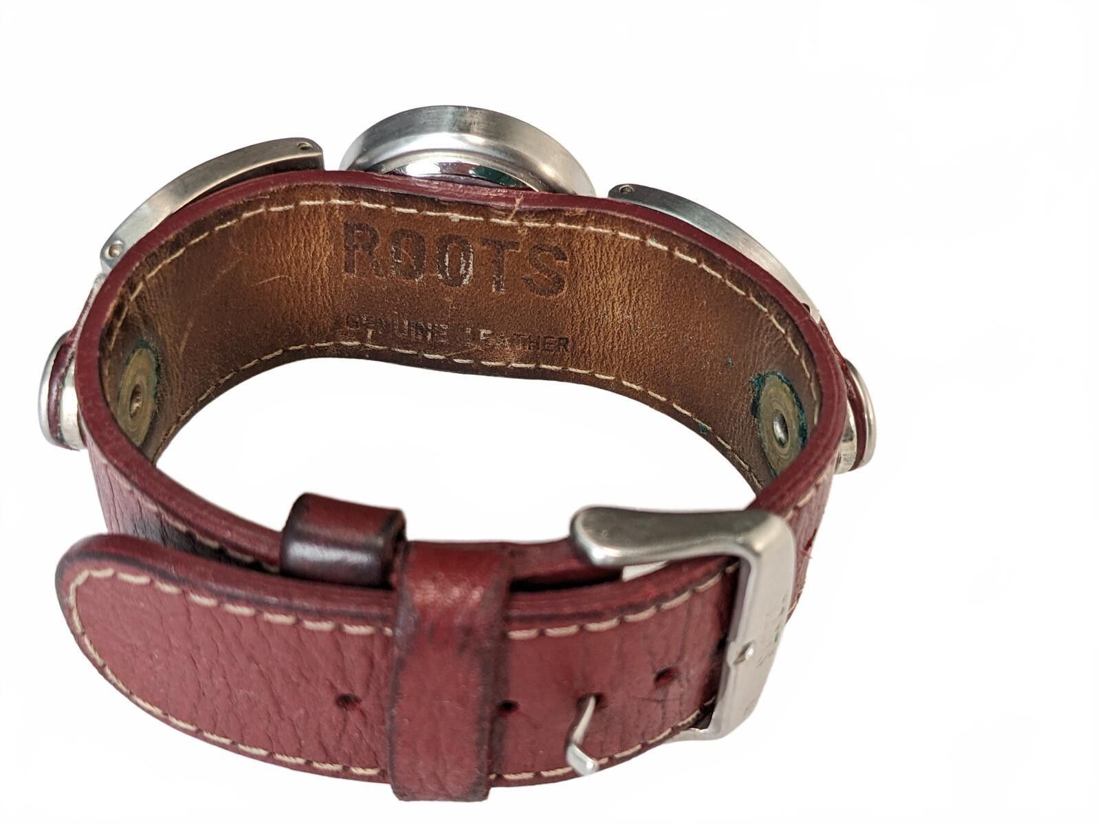 Roots Roots Round Women Wristwatch Boho Style Rock Strap Brown Size ONE SIZE - 4 Thumbnail