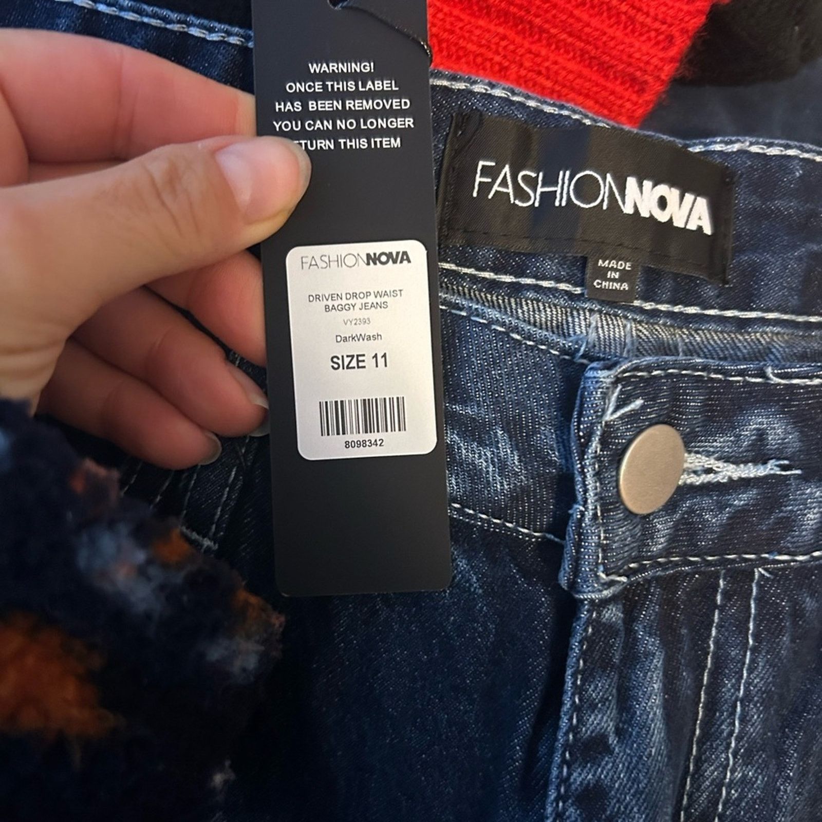 Other Nwt Fashion Nova Driven Drop Waist Baggy Jeans Size 30" / US 8 / IT 44 - 3 Thumbnail