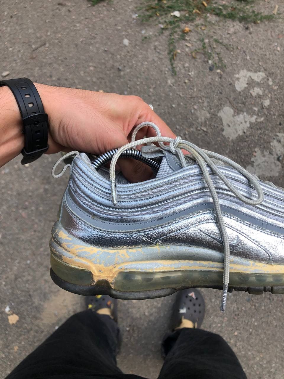 Nike × Vintage VERY RARE NIKE AIR MAX 97 DESIGNER REFLECTIVE JAPAN STYLE Size US 8.5 / EU 41-42 - 3 Thumbnail