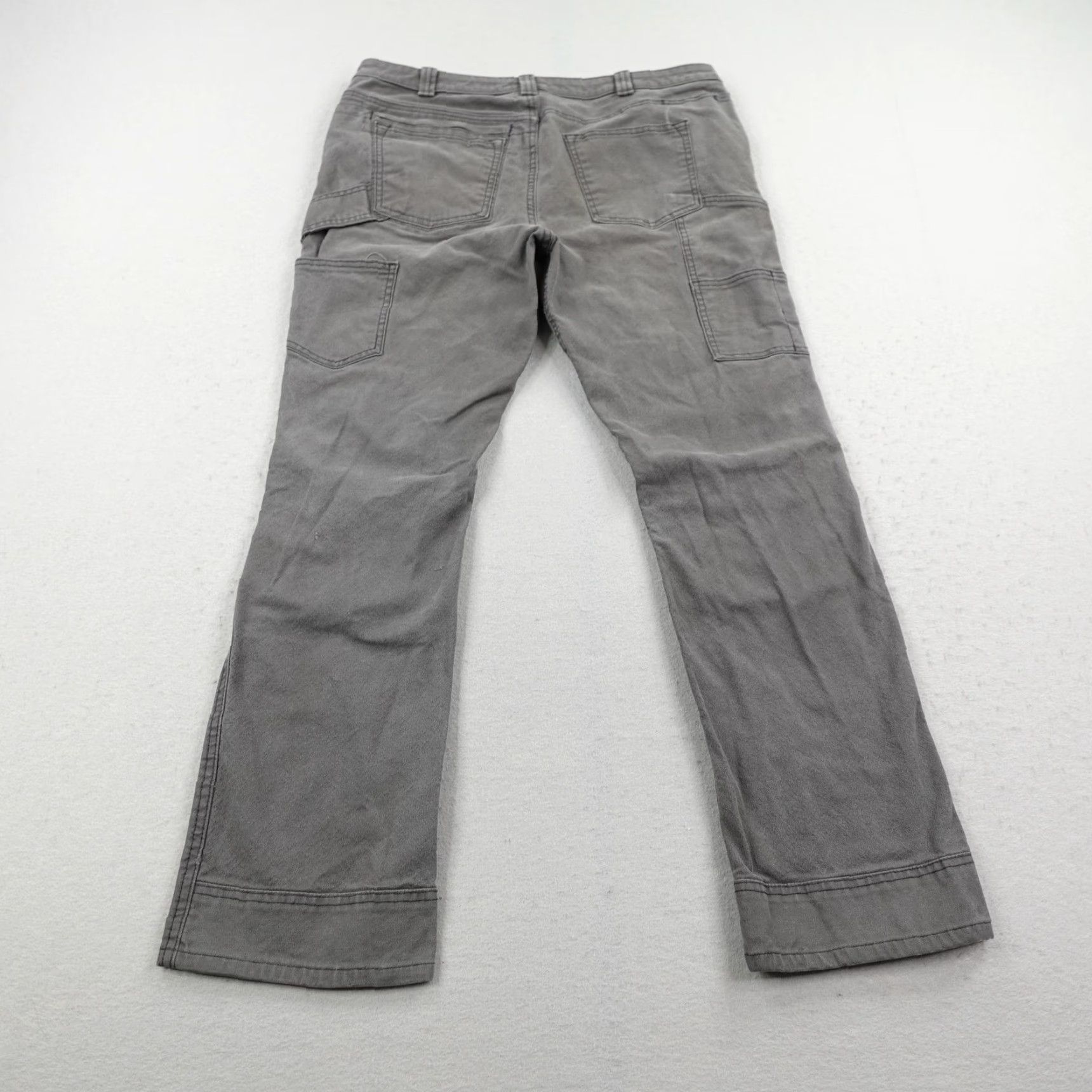 Vintage Dovetail Pants Womens Carpenter Utility Workwear 18 Regular 32 Gray Double Knee Stretch Cotton Spandex Pockets Size 40" / US 18 - 7 Thumbnail