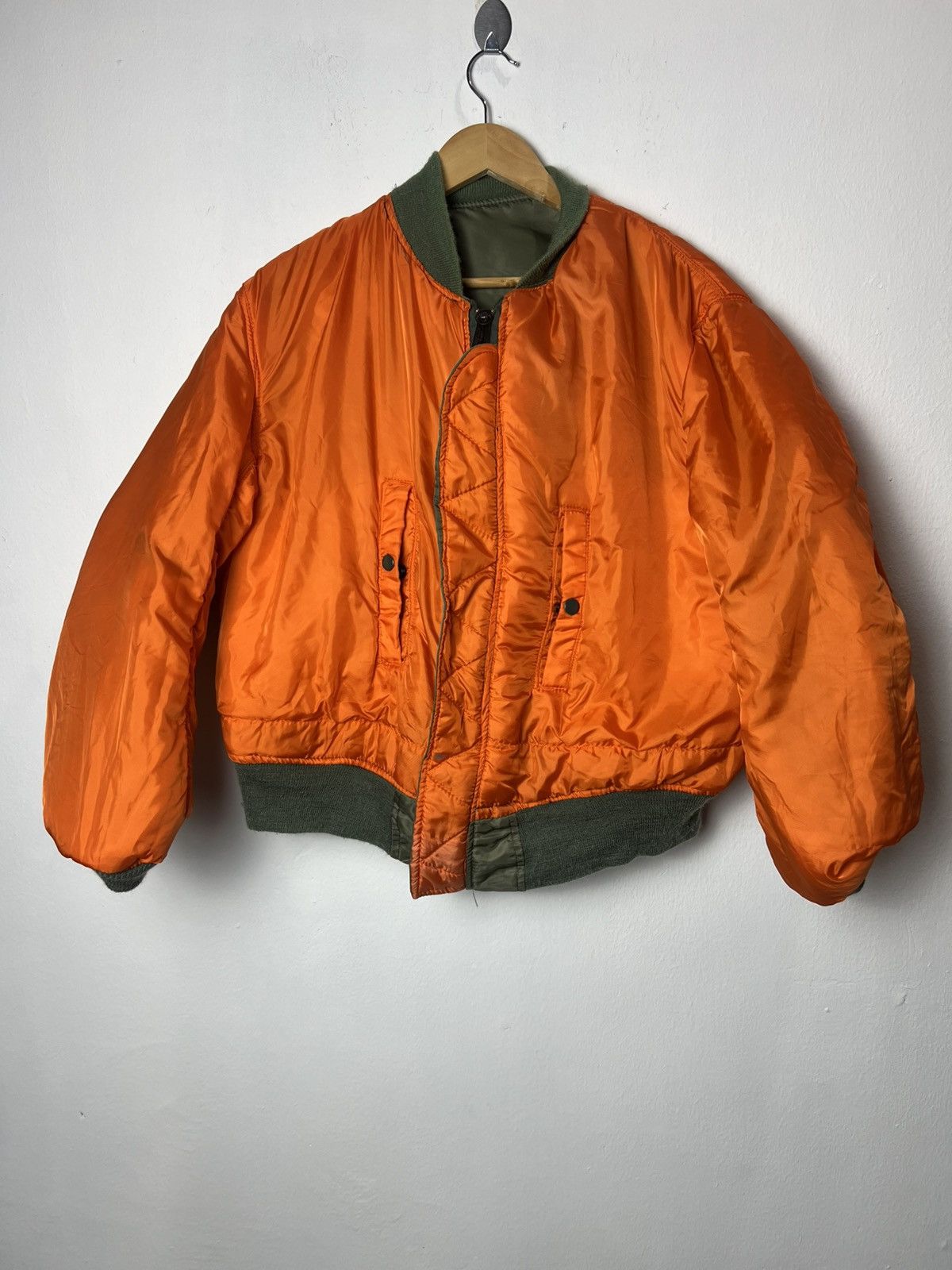 Alpha Industries Vintage Alpha Industries MA-1 Reversible Jacket Size US L / EU 52-54 / 3 - 10 Thumbnail