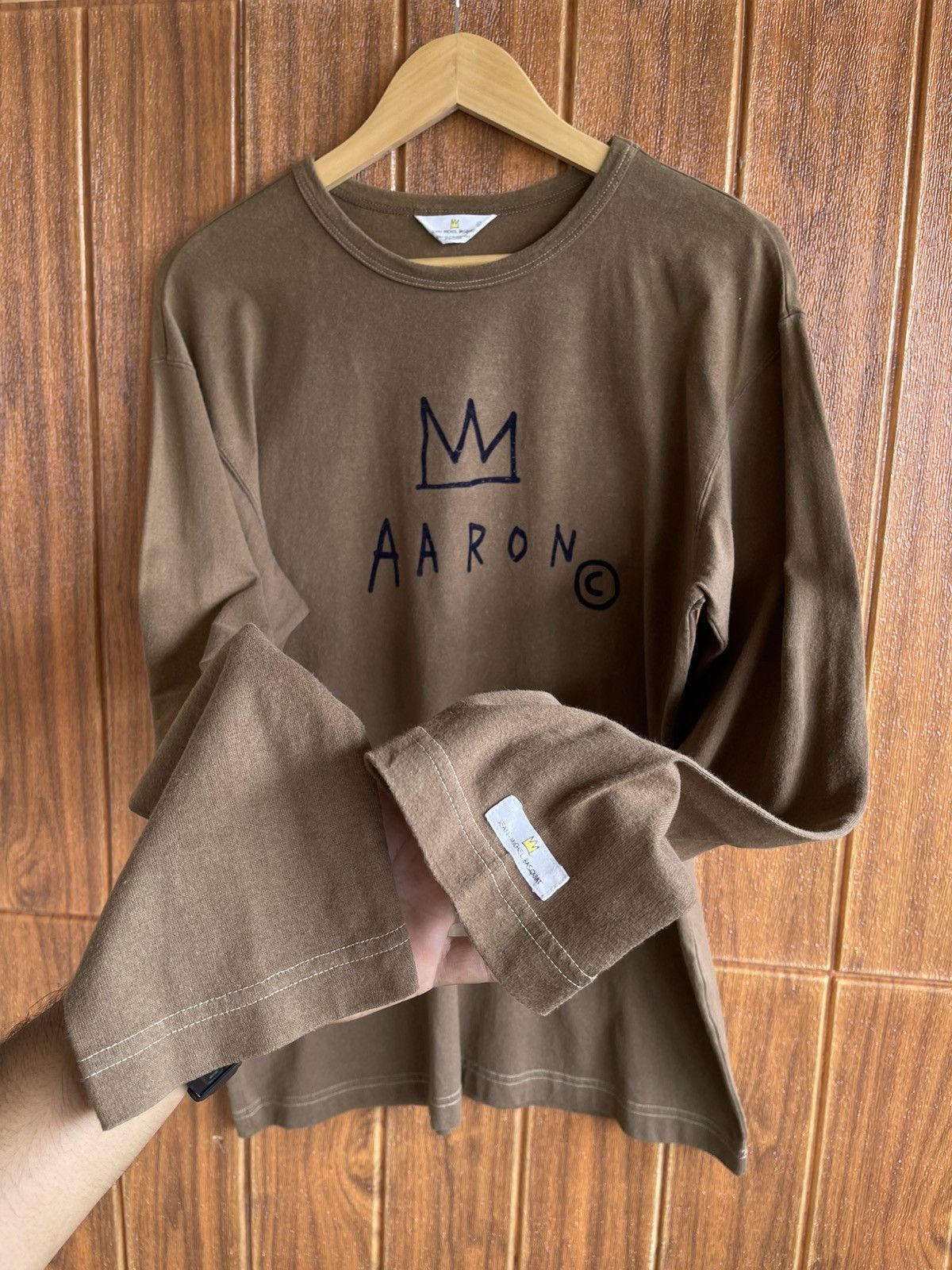 Jean-Michel Basquiat Sun Faded🔥Jean Michel Basquiat🔥Aaron Long Sleeve Tshirt Size US L / EU 52-54 / 3 - 4 Thumbnail