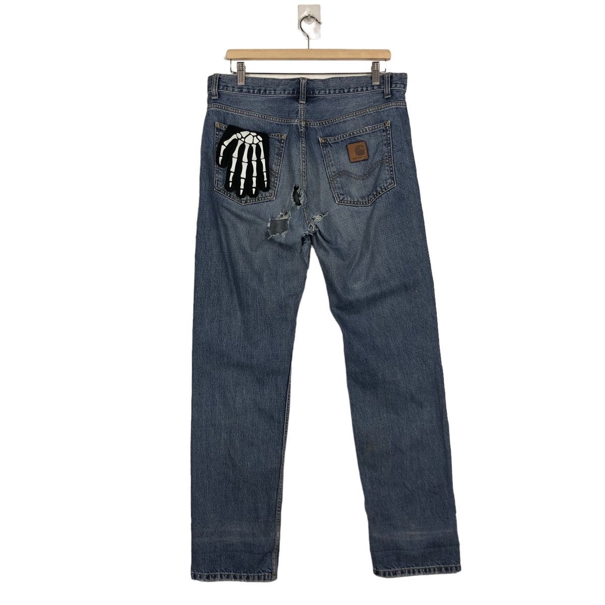 Carhartt 🔥True Vintage Distressed Denim Jeans Workers Carhartt WIP Size US 35 - 7 Thumbnail
