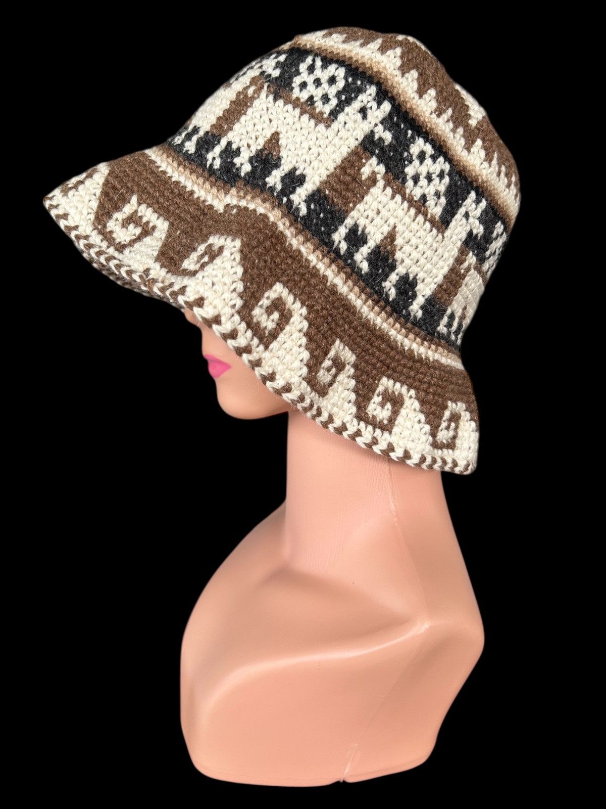 Japanese Brand × Vintage Crochet Knitted Handmade Bucket Hats Size ONE SIZE - 1 Thumbnail