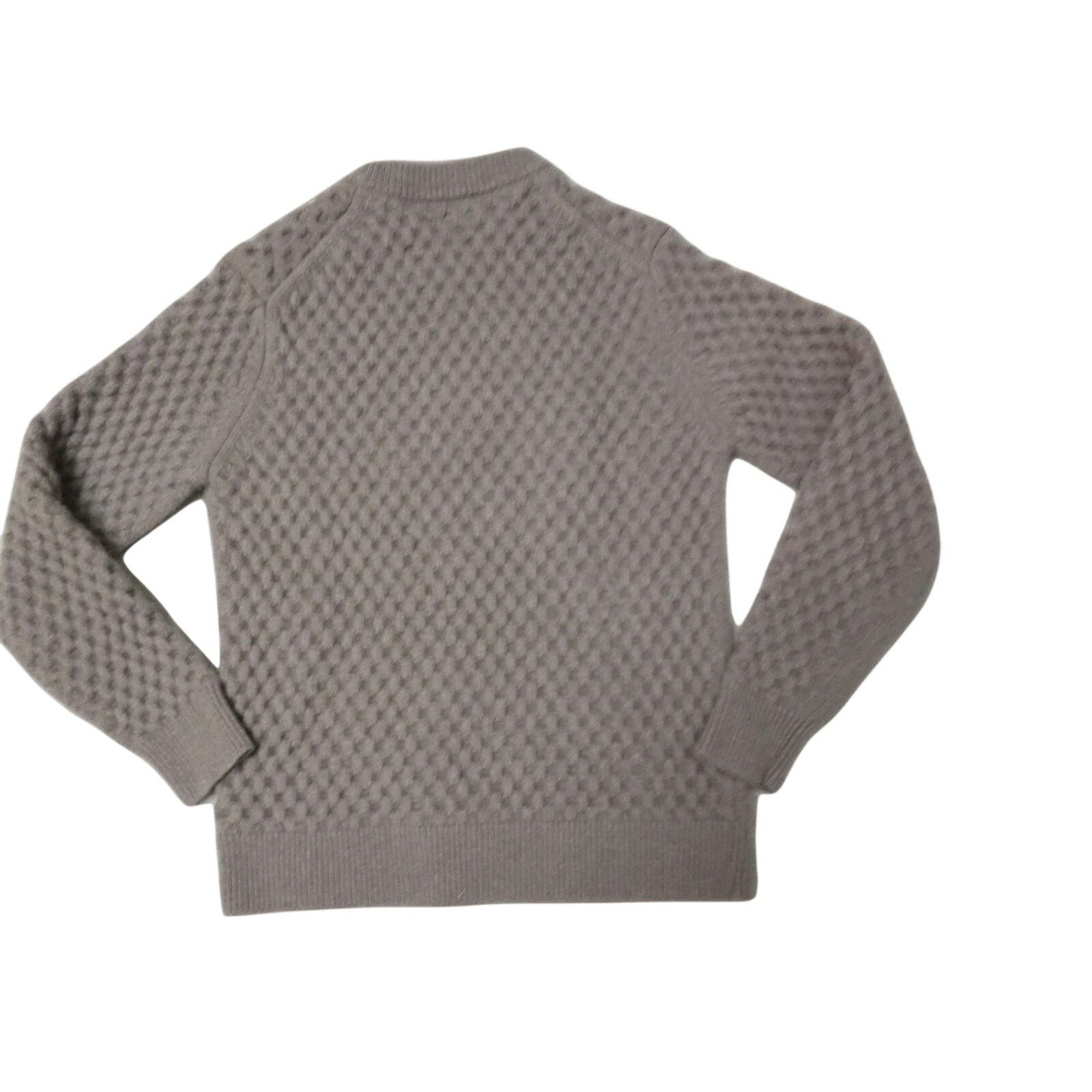 Theory Theory Milton Crew Knit Wool Cashmere Fossil Melonge Montano Size US M / EU 48-50 / 2 - 2 Thumbnail