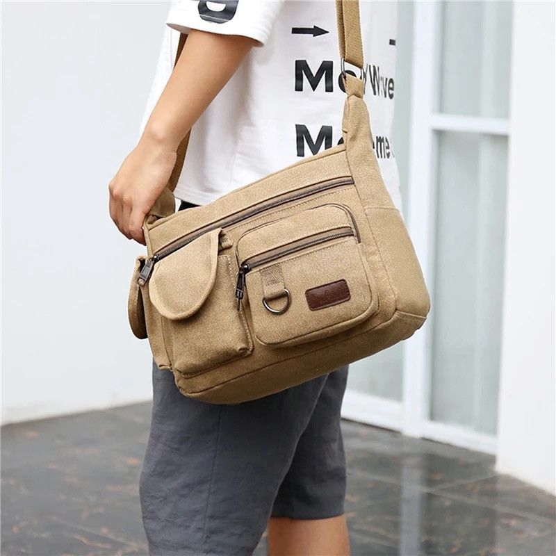 Japanese Brand × Vintage Vintage Water Resistant Waxed Crossbody Bags Size ONE SIZE - 2 Thumbnail
