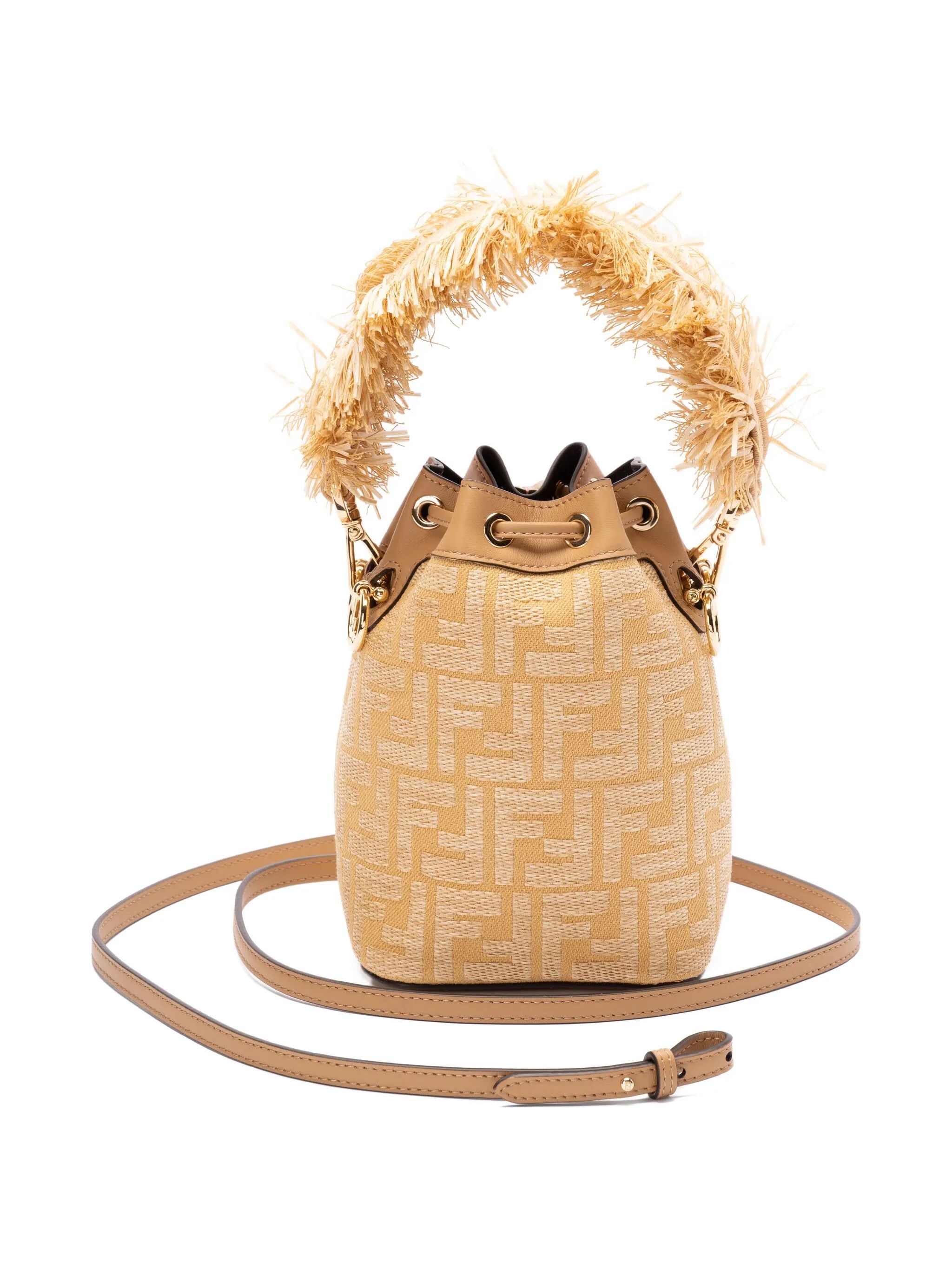 Fendi o1s1wg110526 Size: OS / 'Mon Trésor' Bucket Bag in Beige Size ONE SIZE - 2 Thumbnail