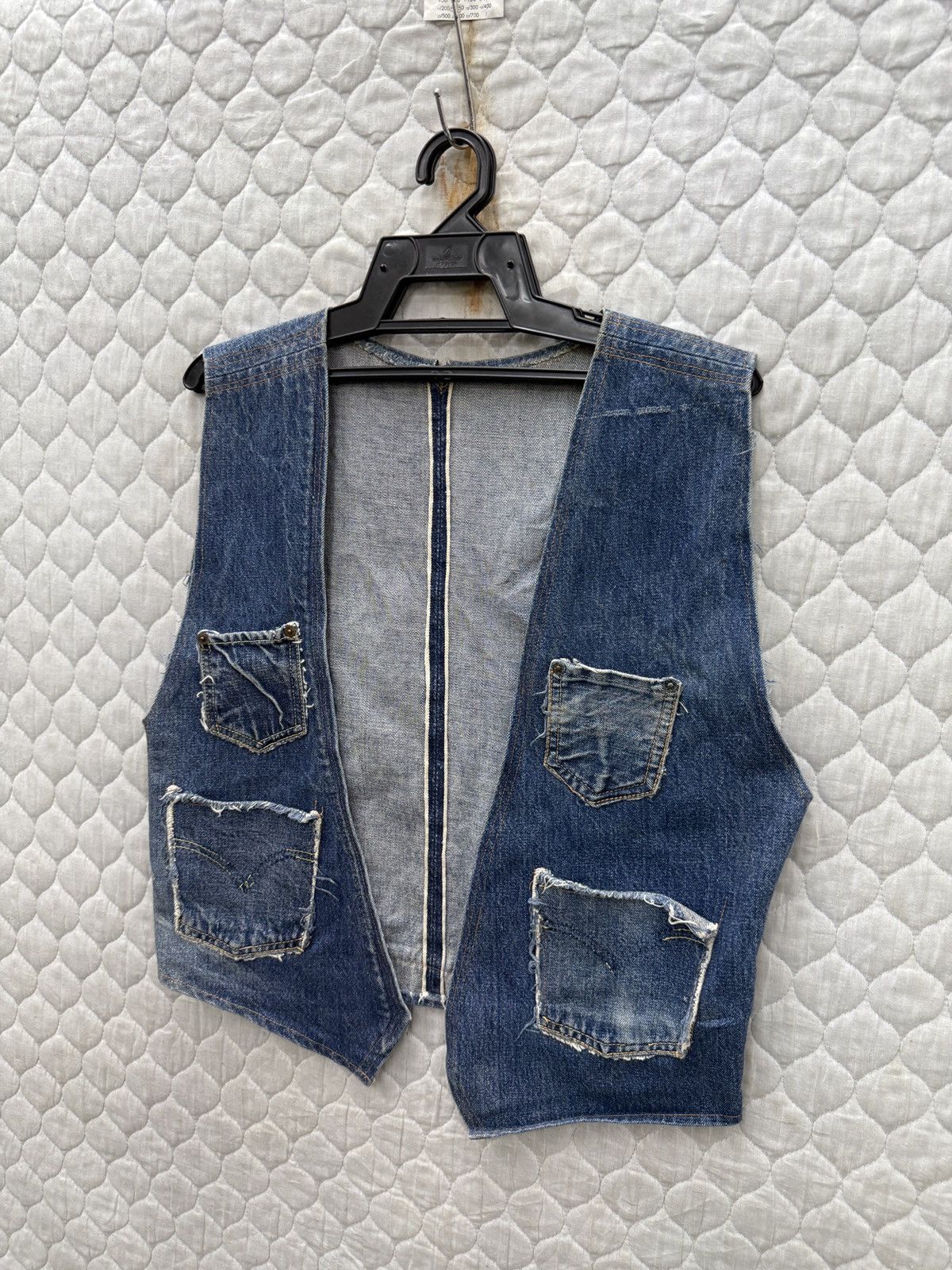 Handmade 🔥🔥🔥ARCHIVE HANDMADE CUSTOM DENIM VEST Size US S / EU 44-46 / 1 - 3 Thumbnail