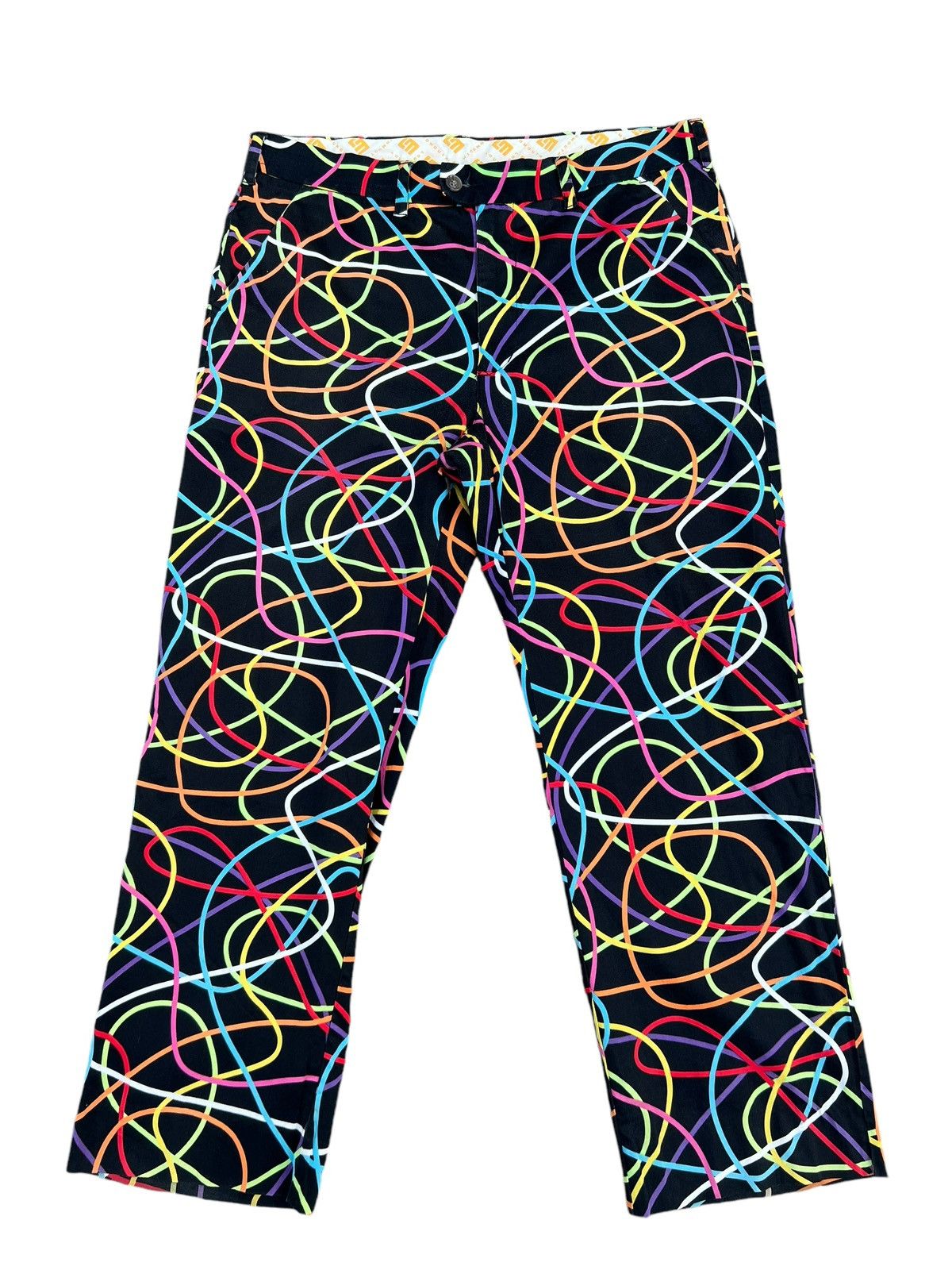 Designer × Vintage Vintage Loudmouth Psychedelic Art Trouser Pant Size US 38 / EU 54 - 1 Thumbnail