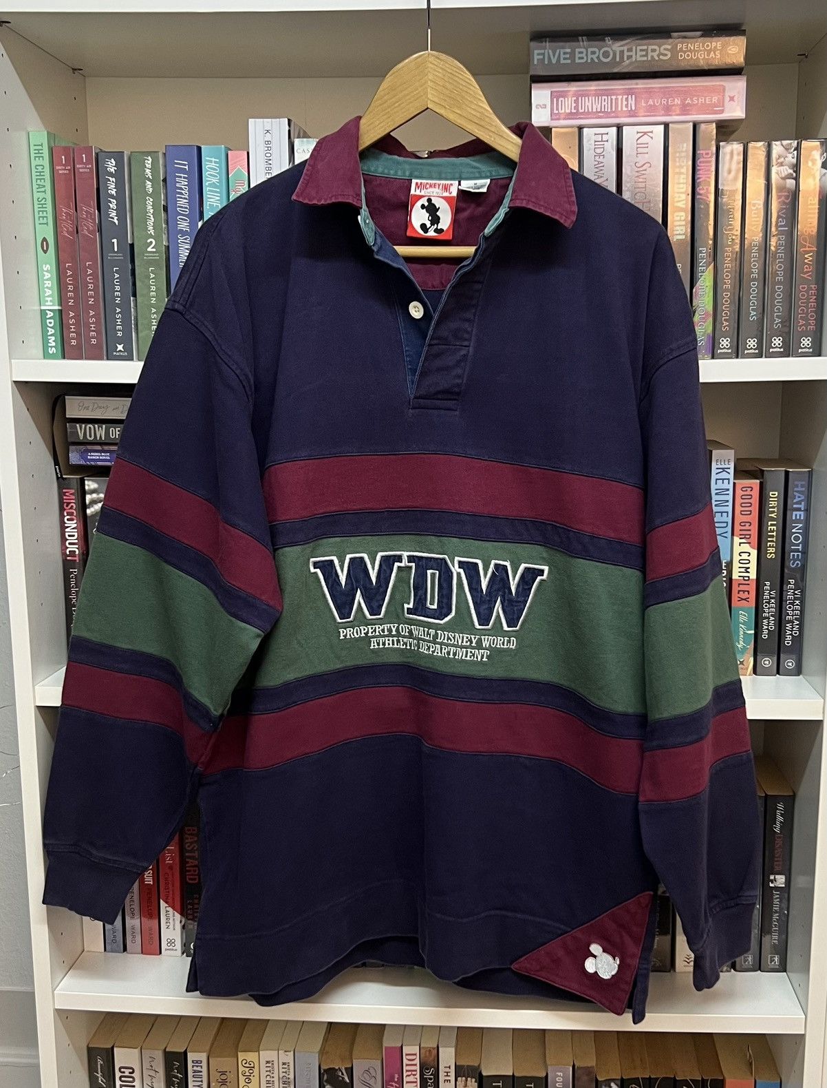 Disney Vintage Mickey Polo Rugby Shirt Size US M / EU 48-50 / 2 - 1 Thumbnail