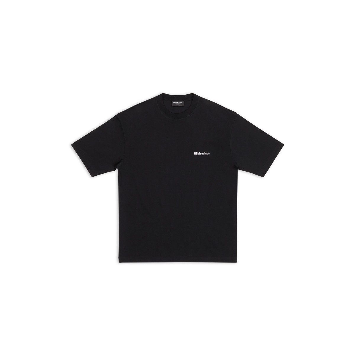 image of Balenciaga Bb Corp Tee in Black, Men's (Size Small)