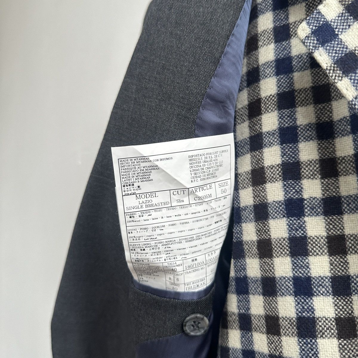 Lazio singe breasted wool blazer