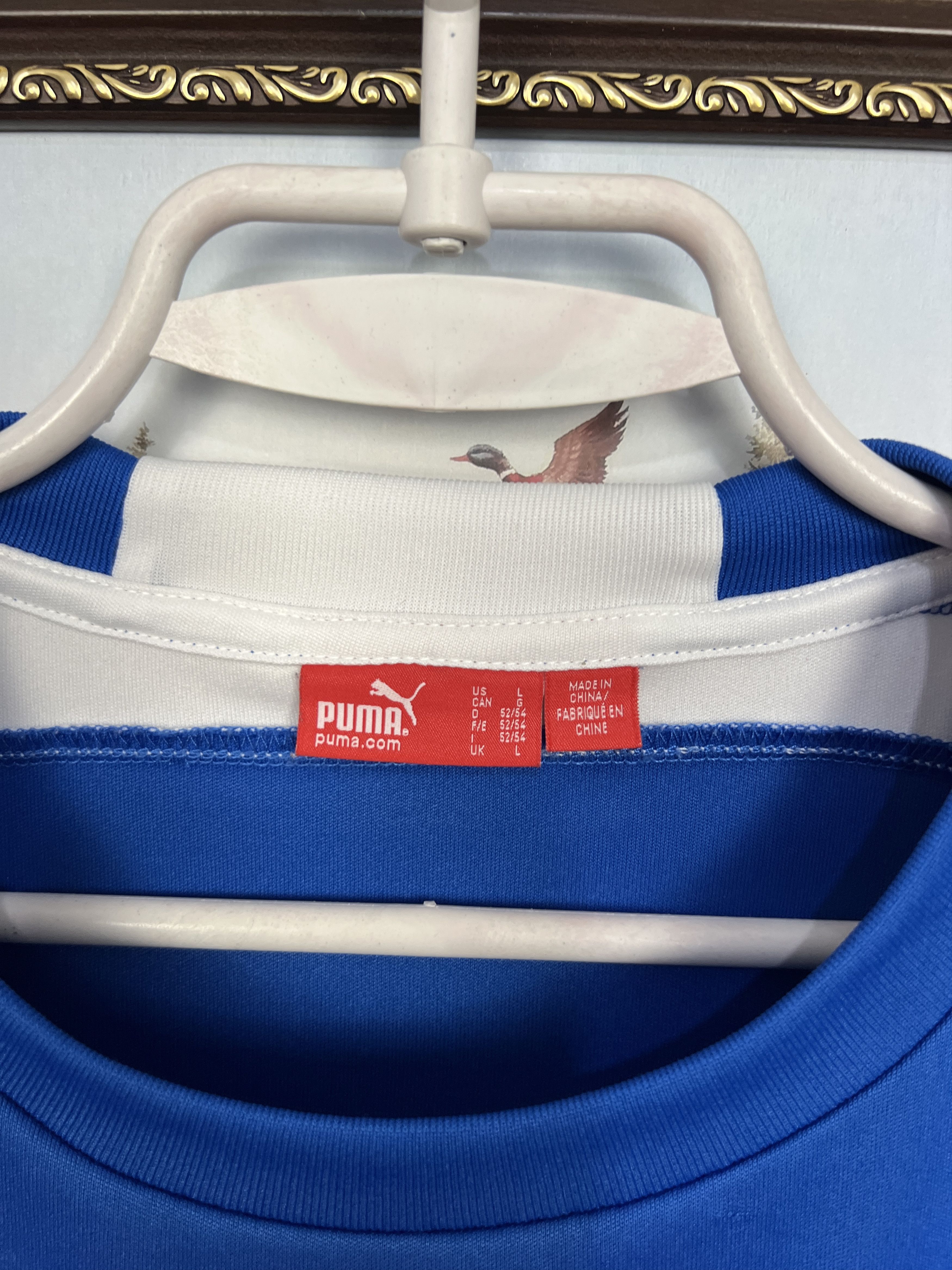 Puma Israel Home football shirt 2006 Soccer Puma Blue Jersey Size US L / EU 52-54 / 3 - 6 Thumbnail