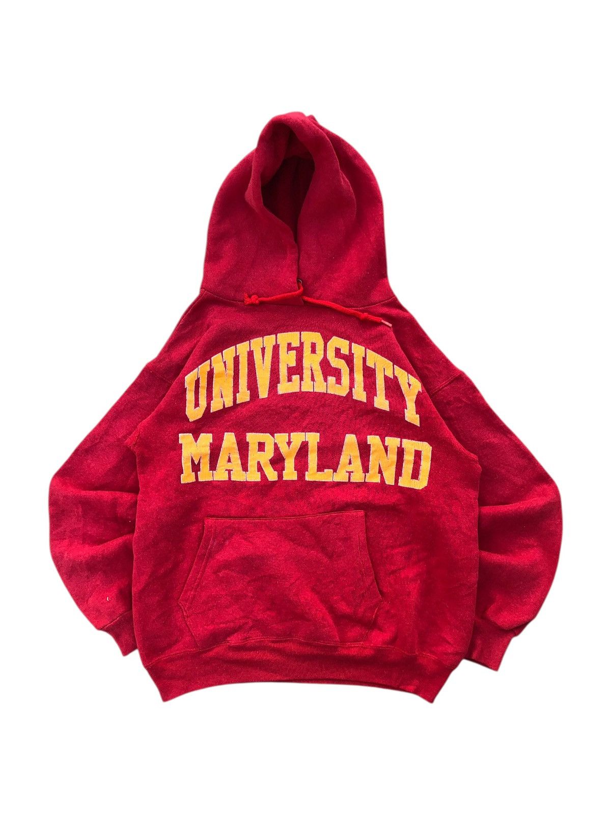 Vintage Hoodie University Maryland Spellout Design
