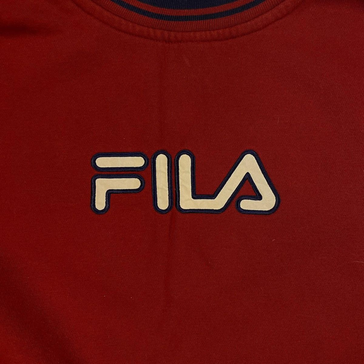 Fila Fila red burgundy boxy sweatshirt Crewneck Size US L / EU 52-54 / 3 - 5 Thumbnail