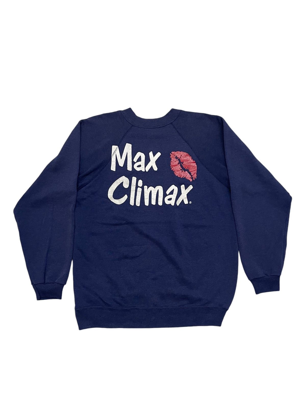 POP MAGAZINE × Vintage Vintage 90s Max Climax Lips Style Sweatshirt Size US L / EU 52-54 / 3 - 4 Thumbnail