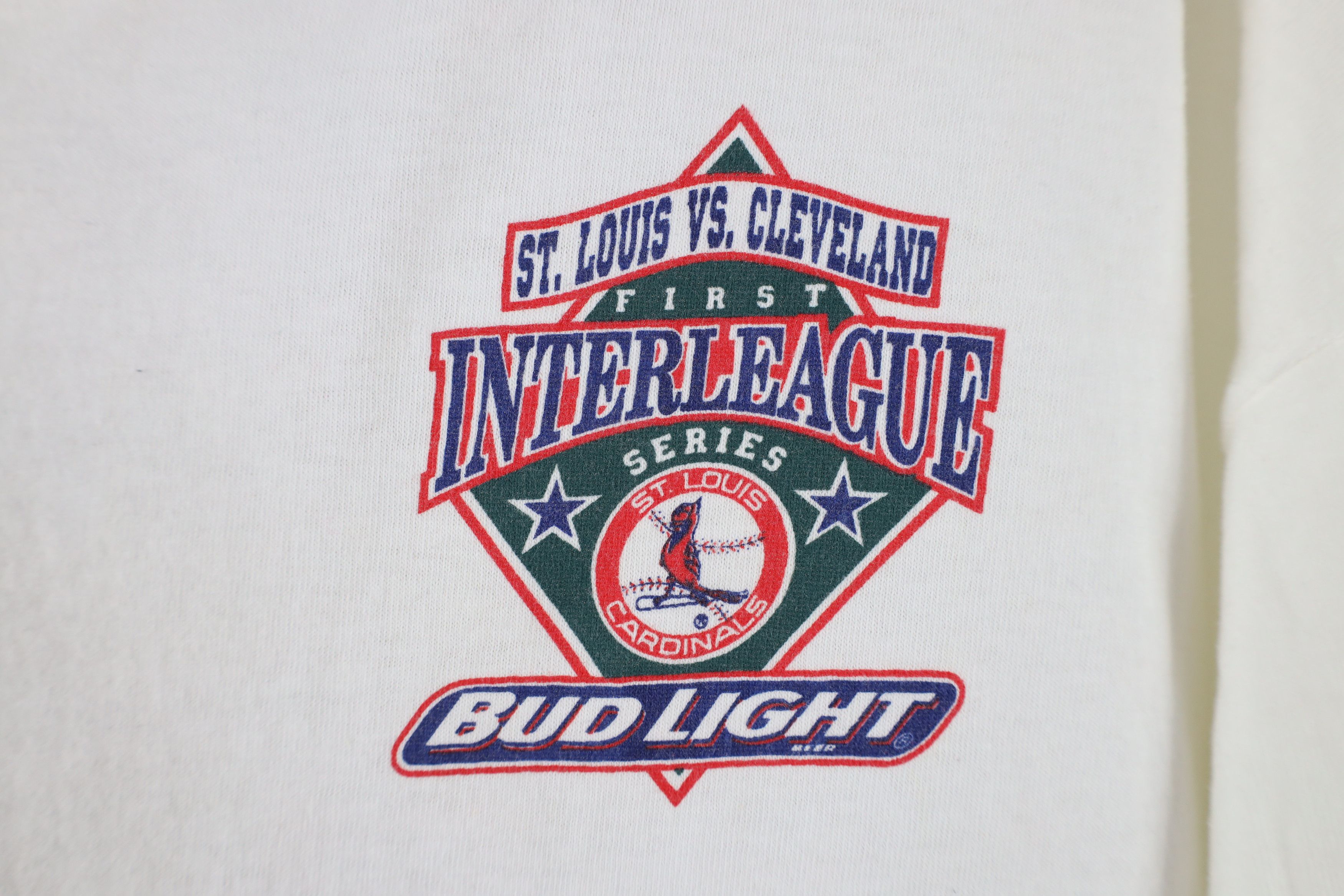 Vintage Vintage 90s Interleague Louis Cardinals vs Indians T-Shirt Size US XL / EU 56 / 4 - 6 Thumbnail
