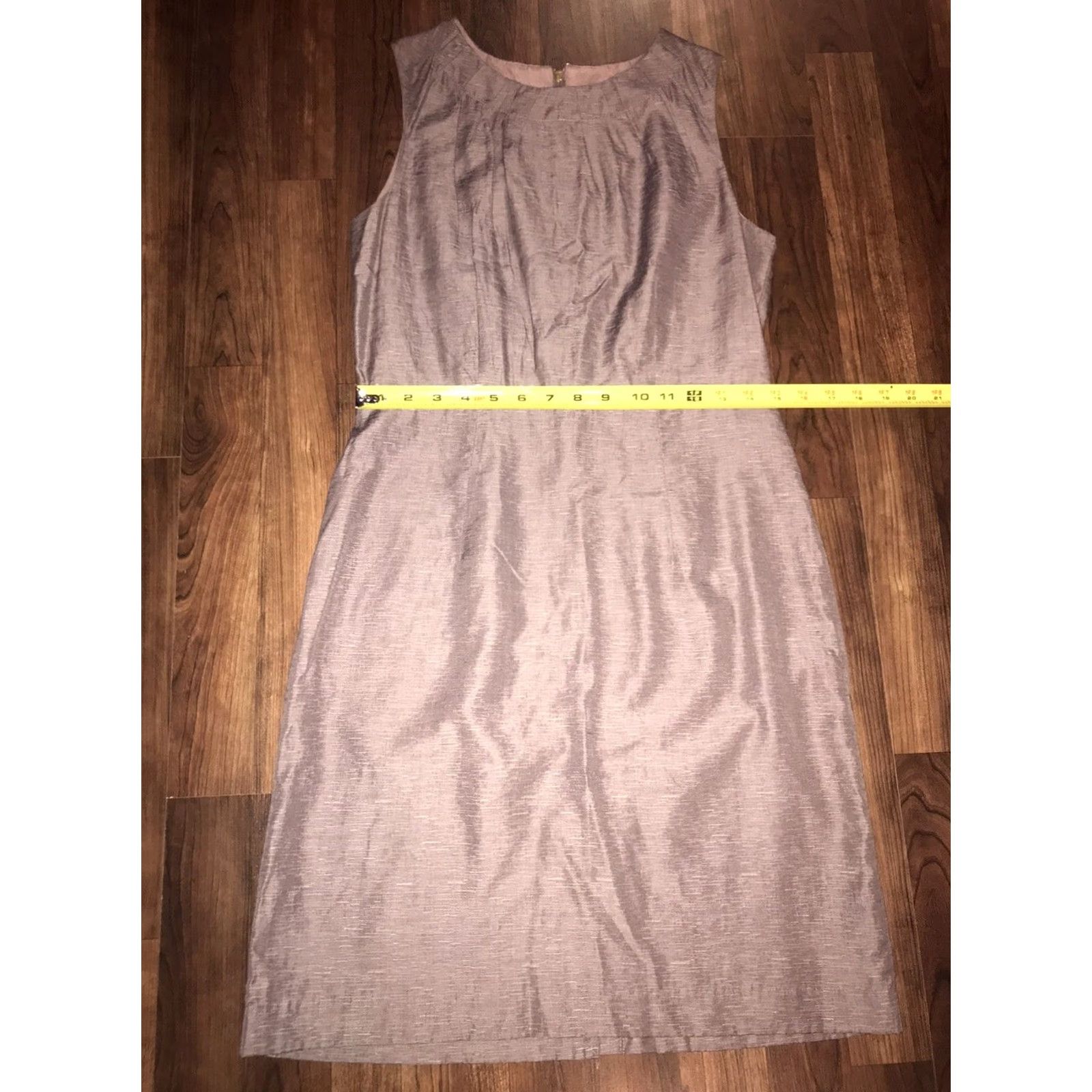 Loft VINTAGE? Ann Taylor Loft Women's 8 Sleeveless Dress Pretty Purple Zipper Back Sheath Knee Length Womens 8 Purple Zipper Back Dresses Lazy placeholder Size M / US 6-8 / IT 42-44 - 6 Thumbnail