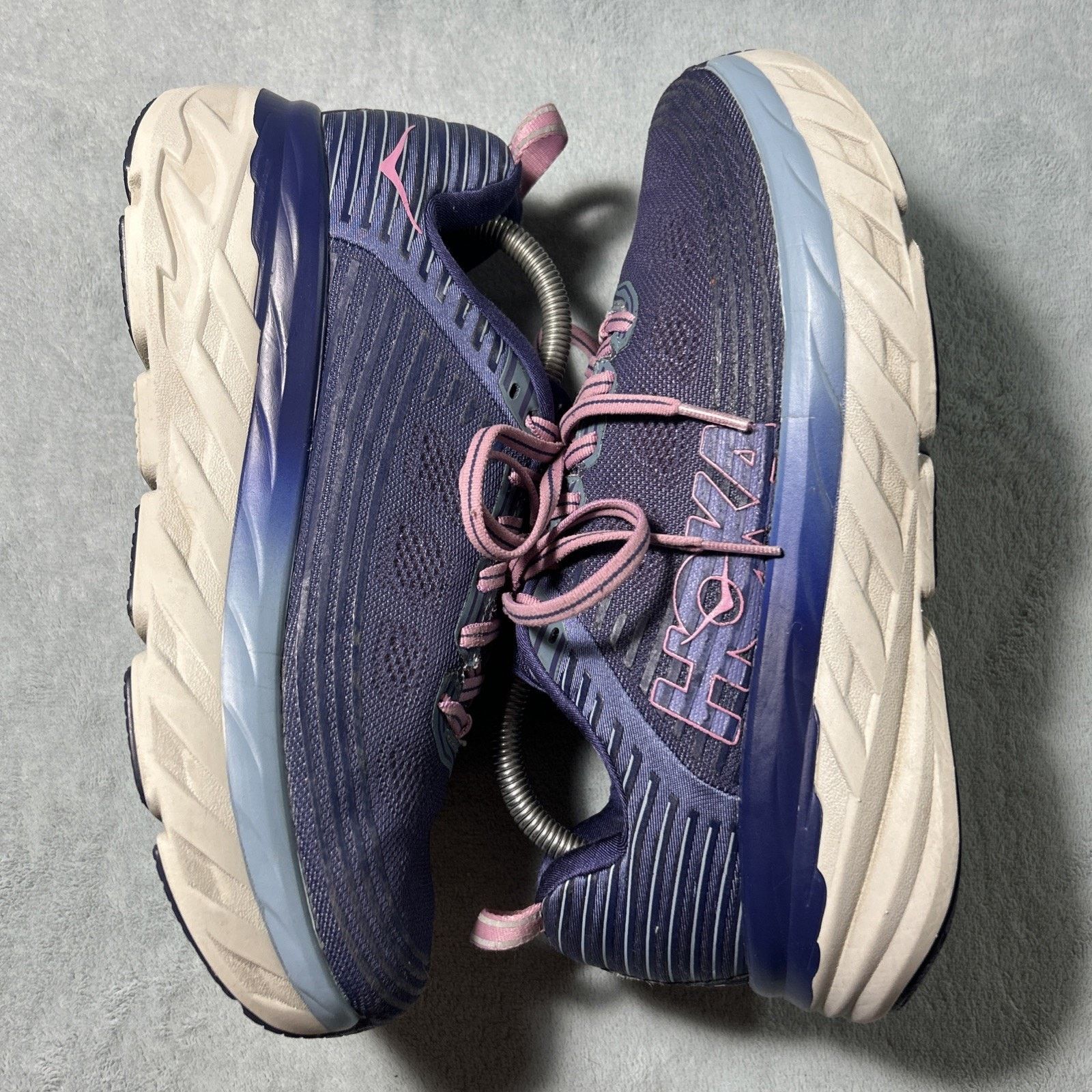 Hoka HOKA ONE ONE Bondi 6 Shoes Womens 9 Purple Running Trail Size US 7.5 / IT 37.5 - 2 Thumbnail