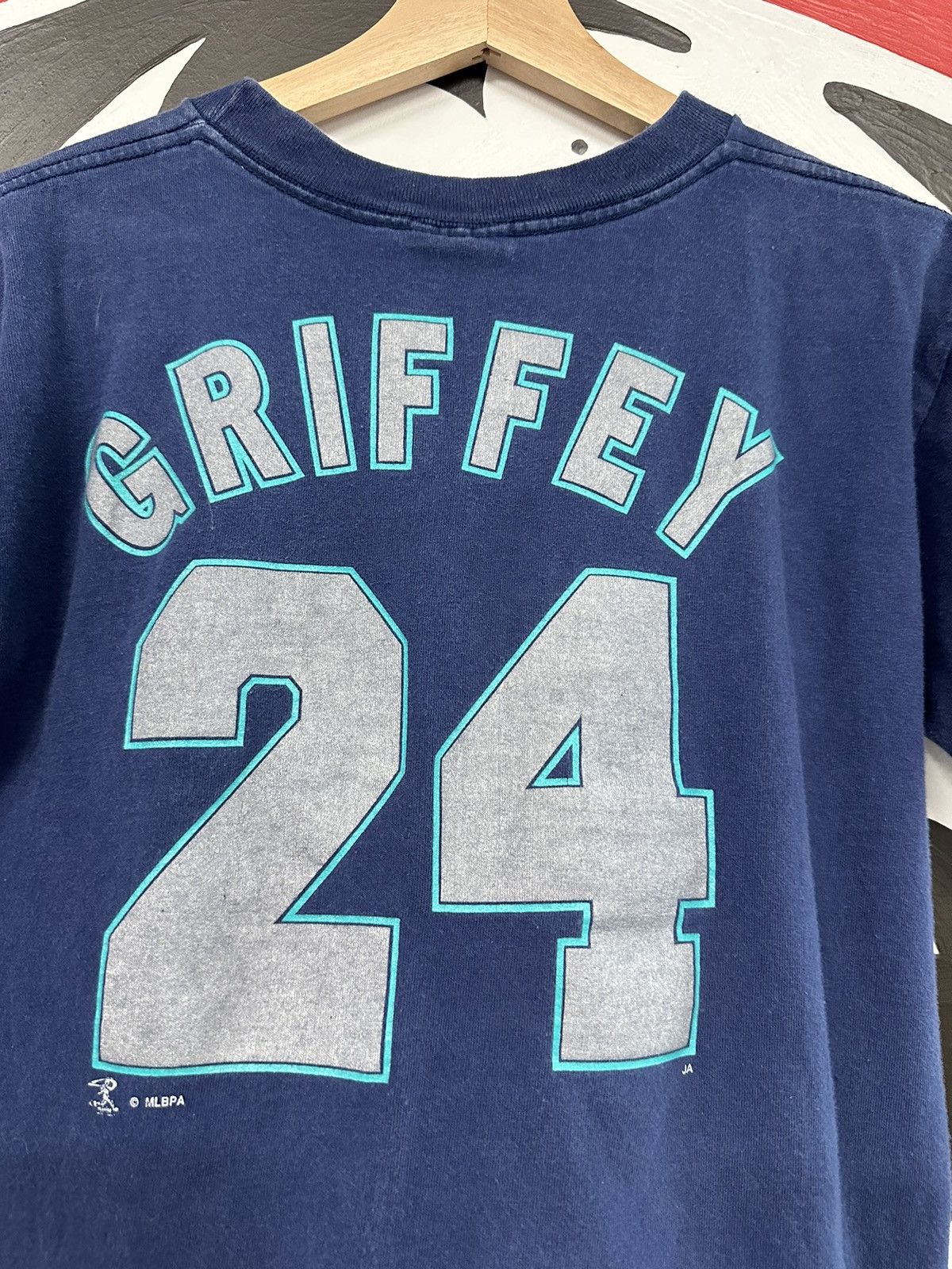 MLB × Vintage Vintage 90s Seattle Mariners Ken Griffey Jr T-Shirt Size S / US 4 / IT 40 - 6 Thumbnail