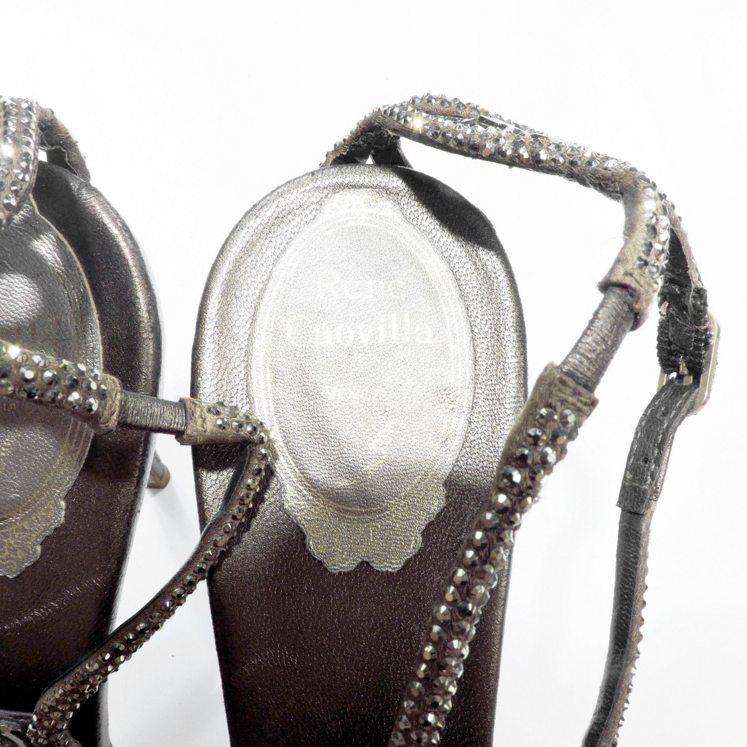 Rene Caovilla RENE CAOVILLA GLITTER VIBRAM HEELS Size US 9 / IT 39 - 5 Thumbnail