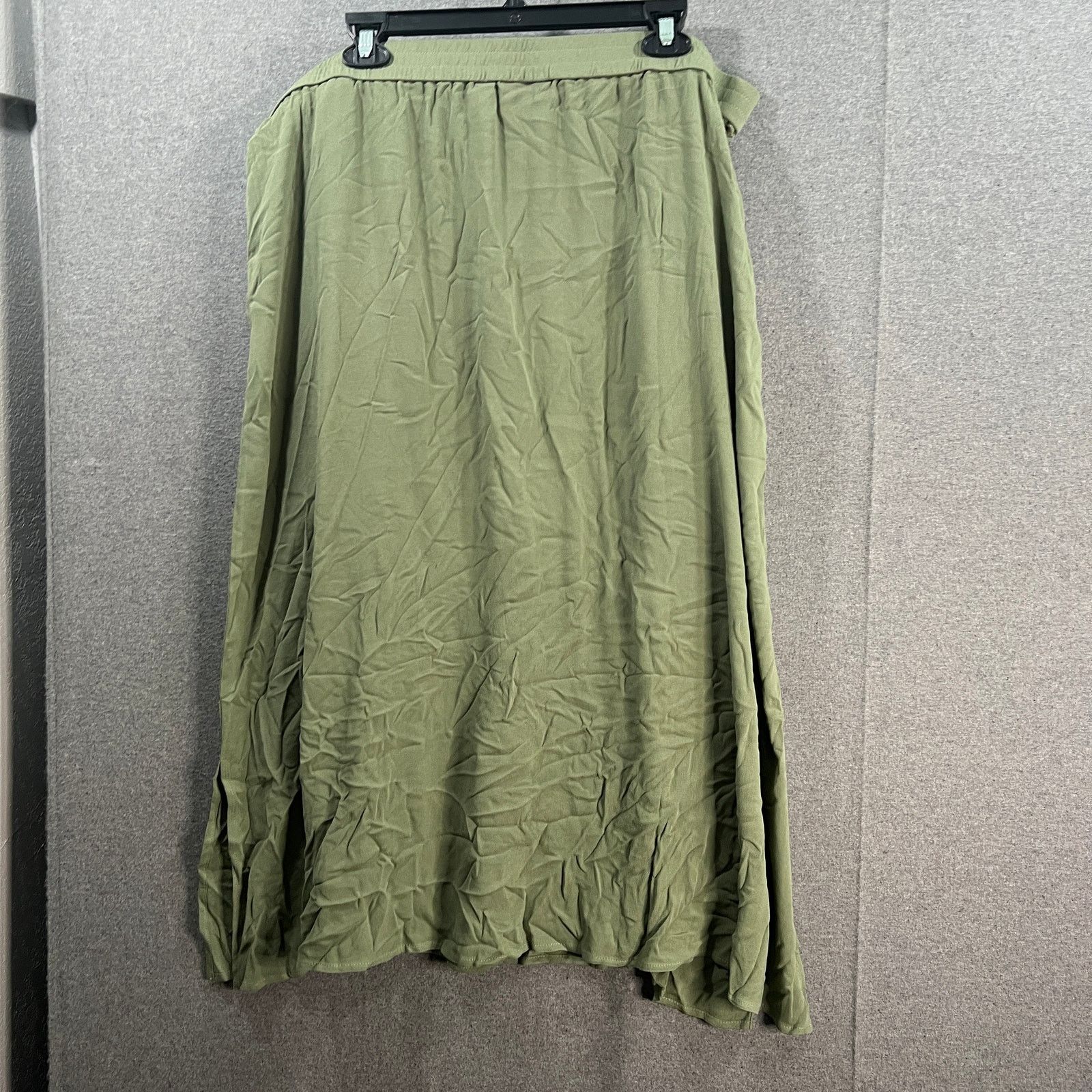 Other Denim & Co. Beach Petite Woven Pull-On Skirt with Side Slits Size 34" / US 12 / IT 48 - 2 Thumbnail