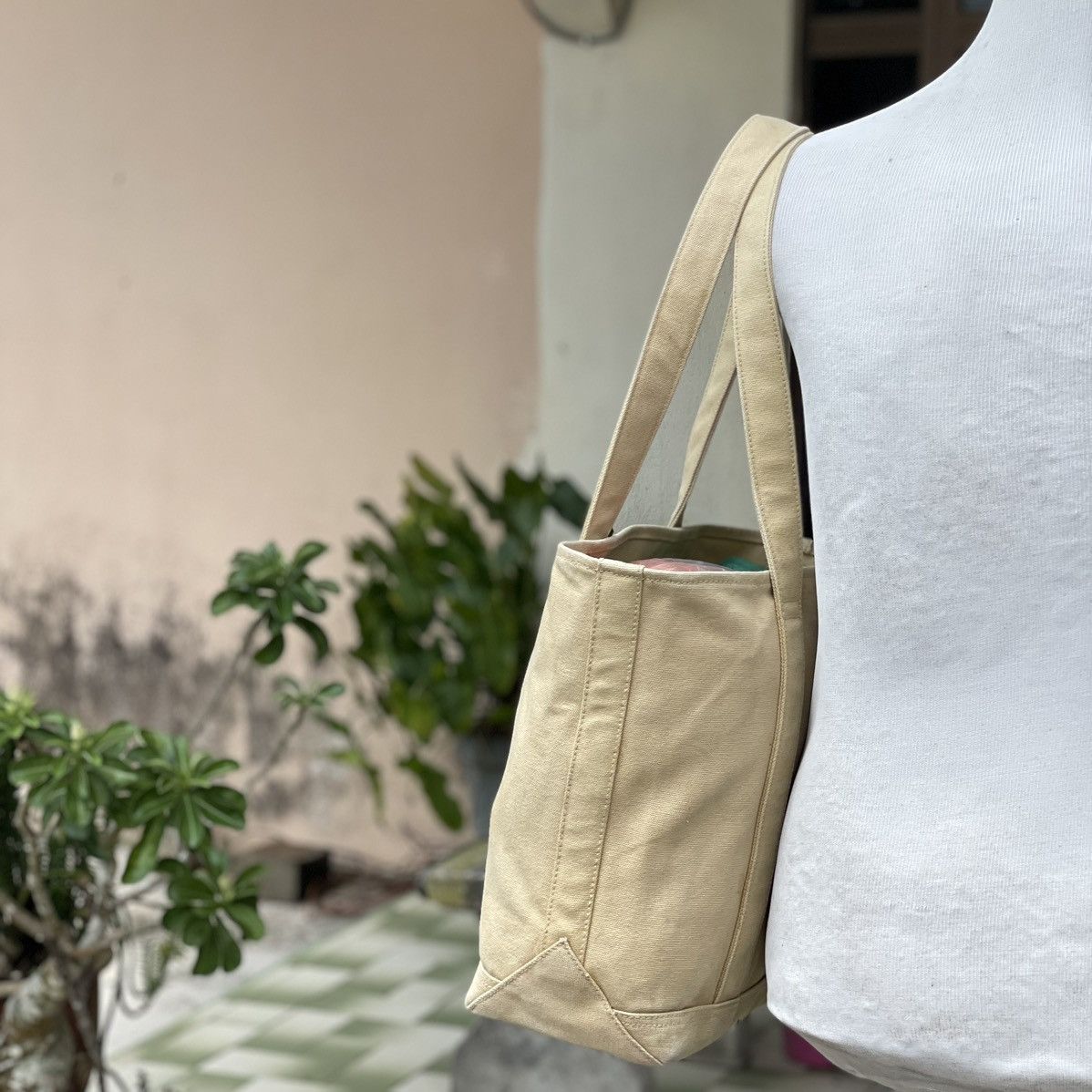 Designer × Ralph Lauren Ralph Lauren Khaki Canvas Tote Size ONE SIZE - 4 Thumbnail