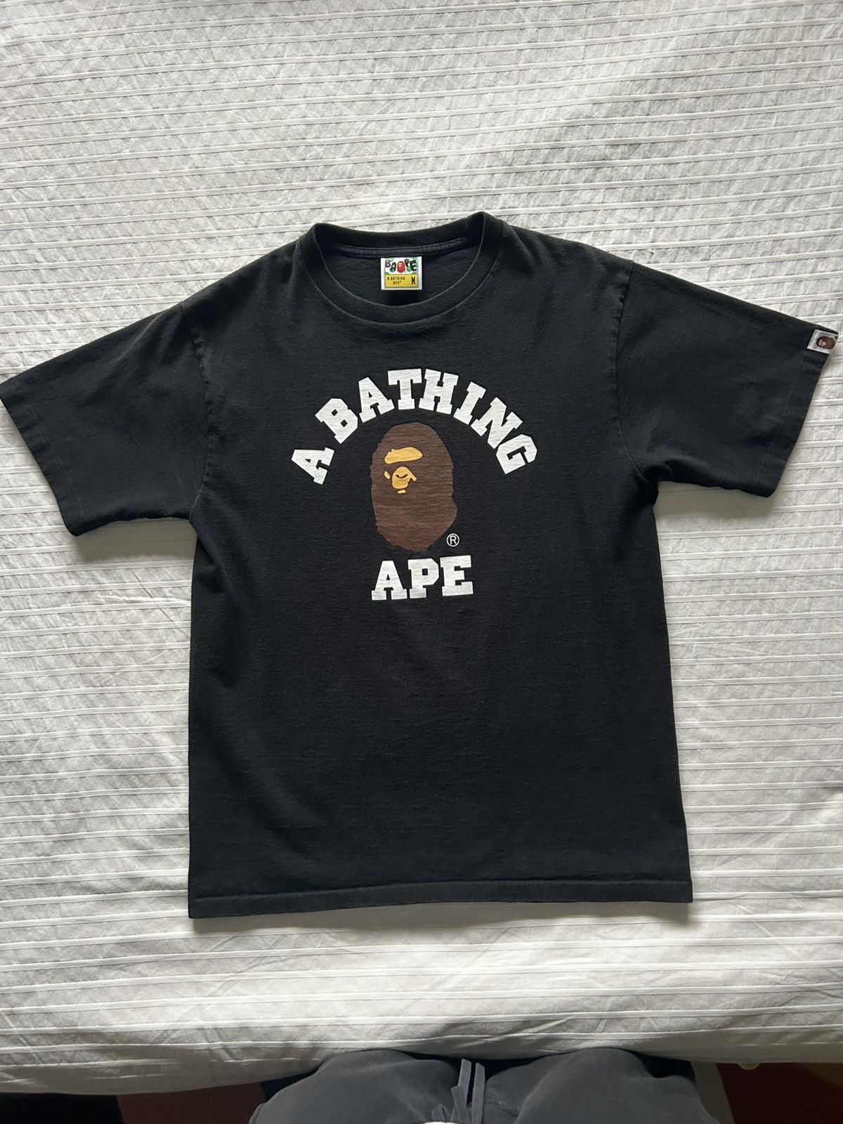 Bape Bape college tshirt black Size US M / EU 48-50 / 2 - 1 Thumbnail