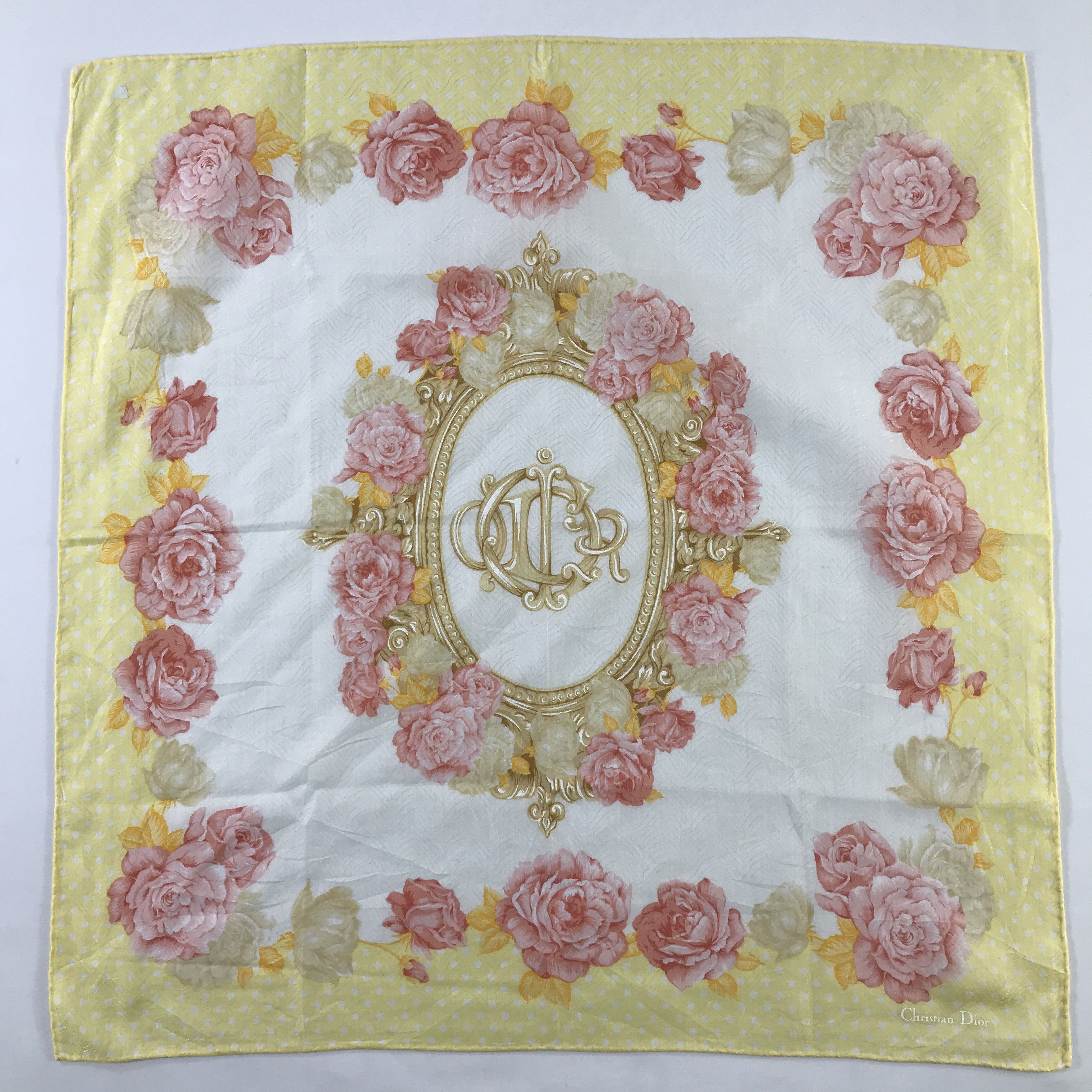 Christian Dior Monsieur × Vintage Christian Dior Bandana / Handkerchief / Neckerchief - S473 Size ONE SIZE - 1 Thumbnail
