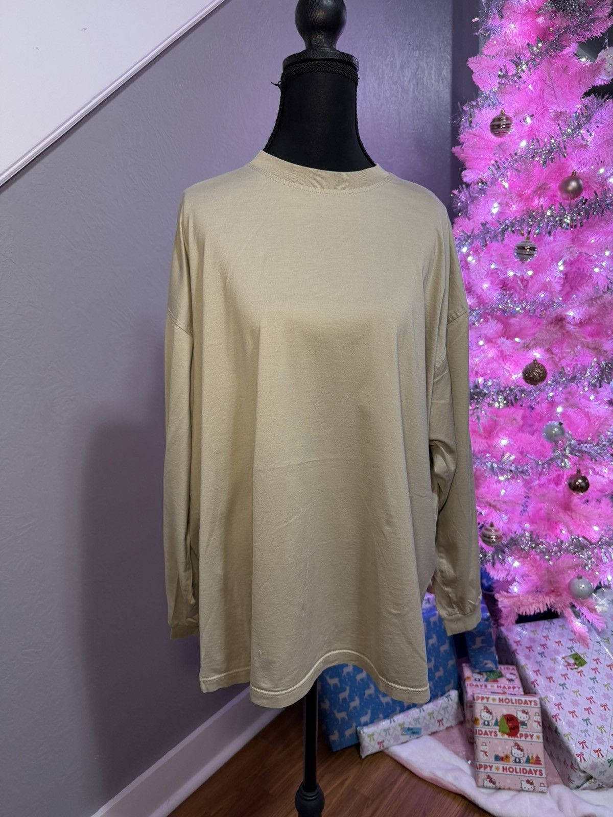 Tricots St. Raphael Tricots St Raphael Beige Long Sleeve Cotton Shirt Size XXL Size US XXL / EU 58 / 5 - 1 Thumbnail