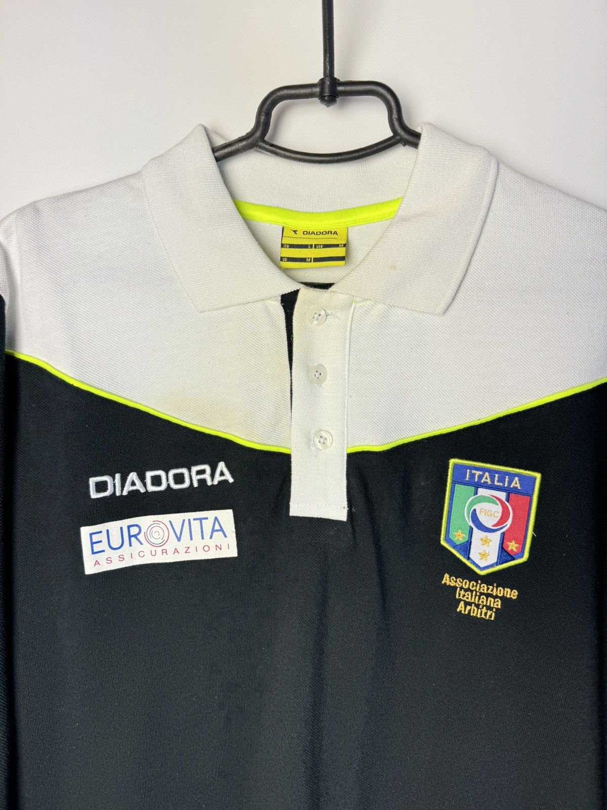 Diadora Italy Referee Football Shirt Soccer Long Sleeve Diadora Size US M / EU 48-50 / 2 - 3 Thumbnail
