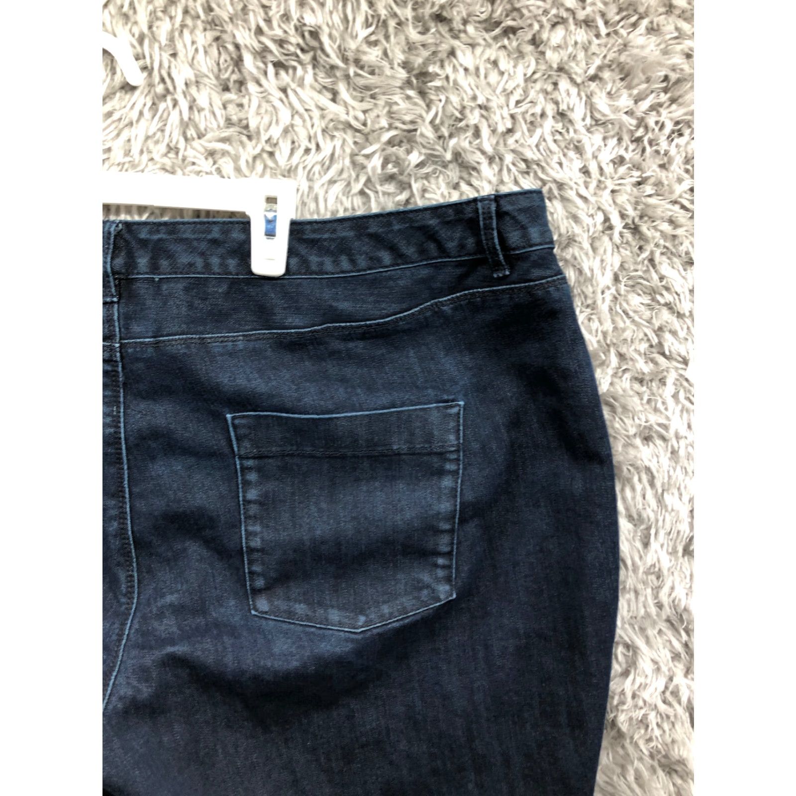 Coldwater Creek Coldwater Creek Curvy Fit Jeans Plus Size 24 Womens Mid Dark Wash Blue Denim Bootcut Size 42" / US 20 - 6 Thumbnail