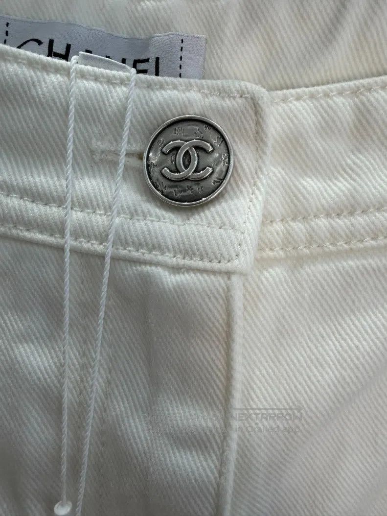 Chanel Chanel White jeans Size 25" / US 0 / IT 36 - 4 Thumbnail
