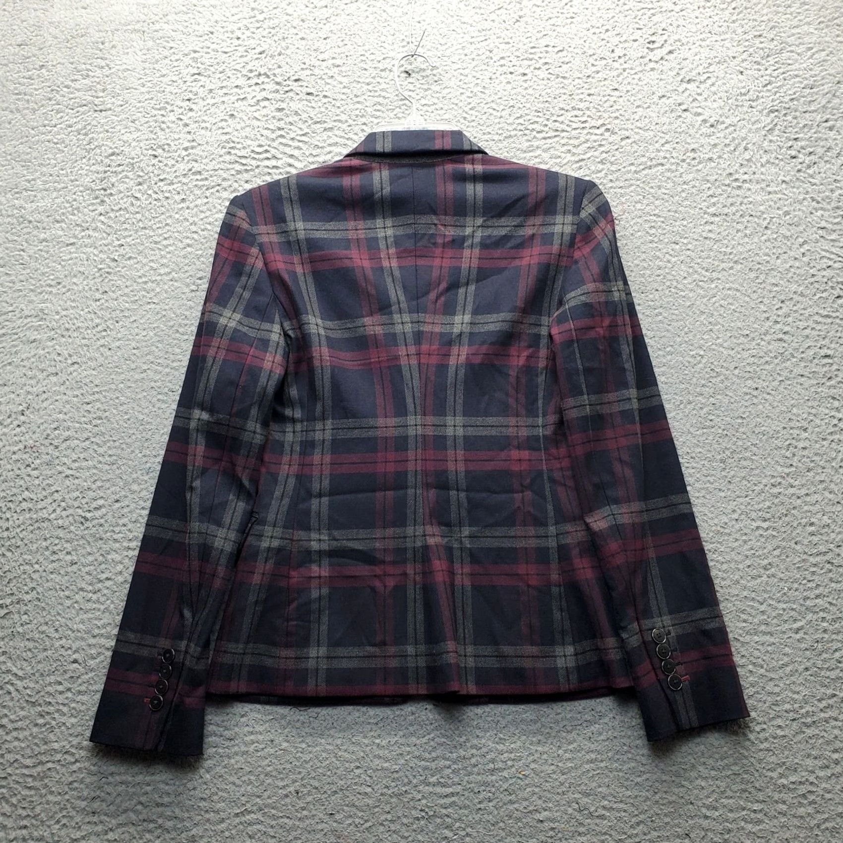 Express Express Blazer Womens 0 Multicolor Plaid Lined Single Breasted Notch Lapel One Button Blazer Jacket Mens? Size XS / US 0-2 / IT 36-38 - 2 Thumbnail