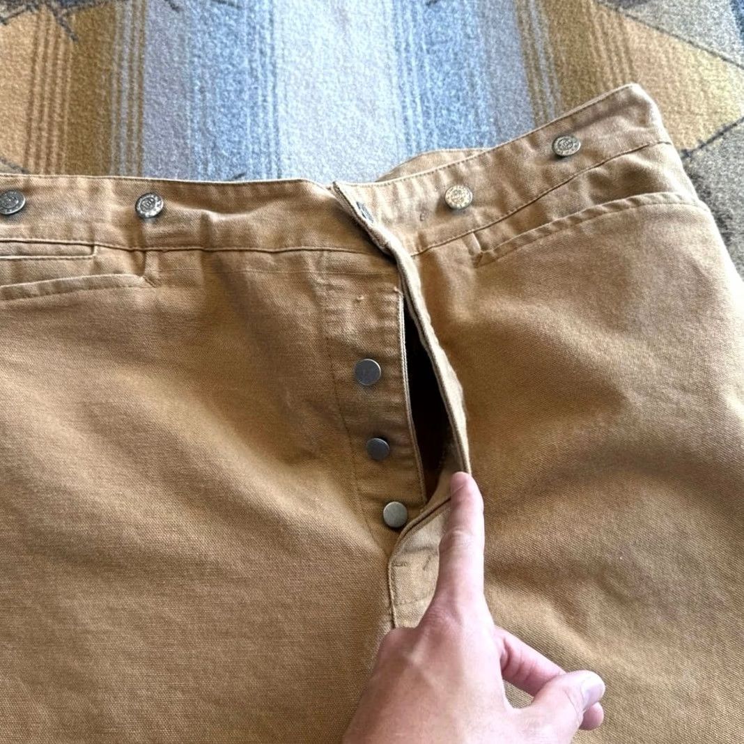 Vintage Vintage Wah Maker Western Pants 38x31 Brown Cinch Back 90s USA Made Size US 38 / EU 54 - 6 Thumbnail