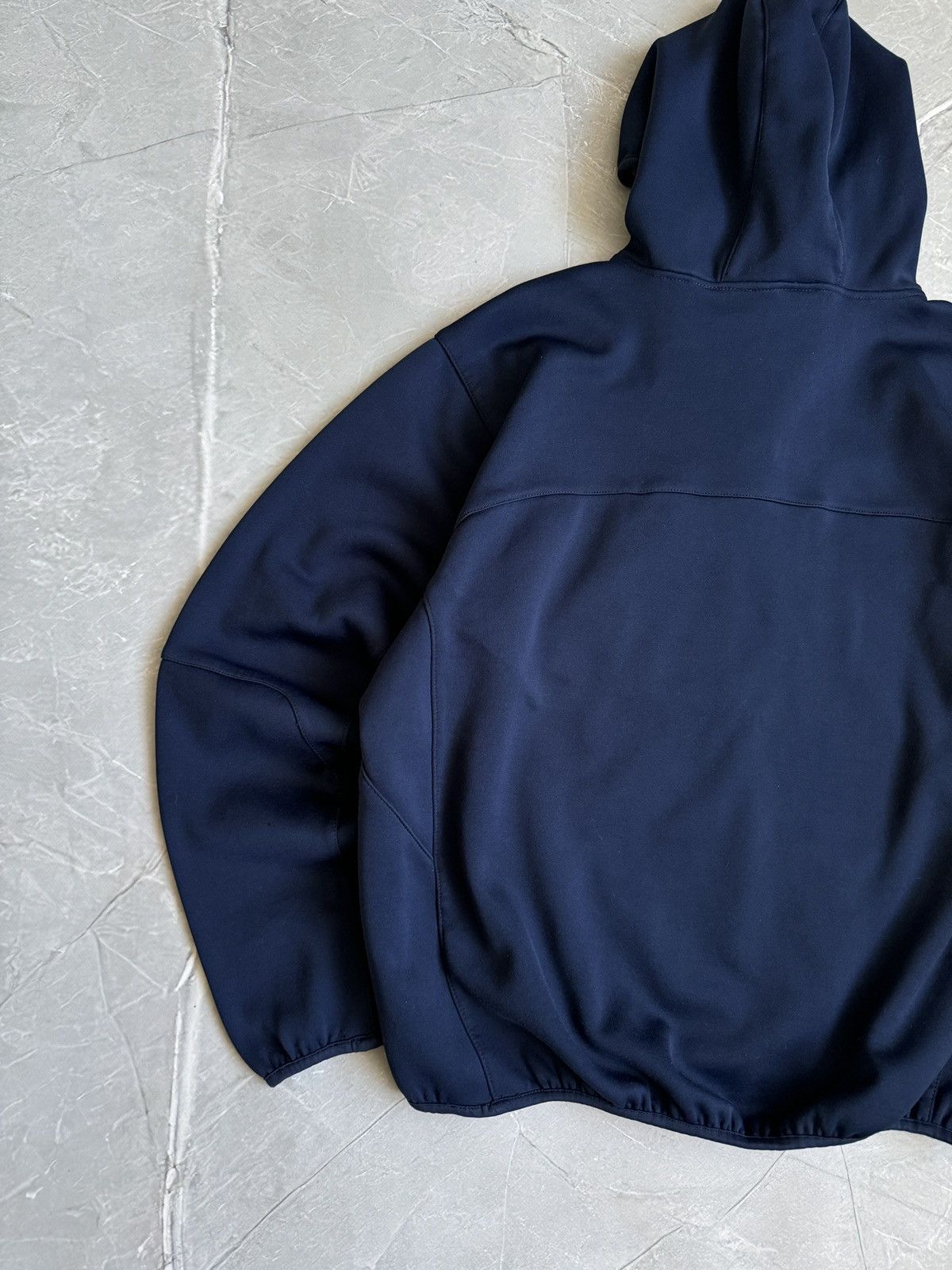 Nike Vintage 00s Nike Ninja Hoodie 1/2 Zip Navy Small Swoosh Y2k Size US M / EU 48-50 / 2 - 14 Thumbnail