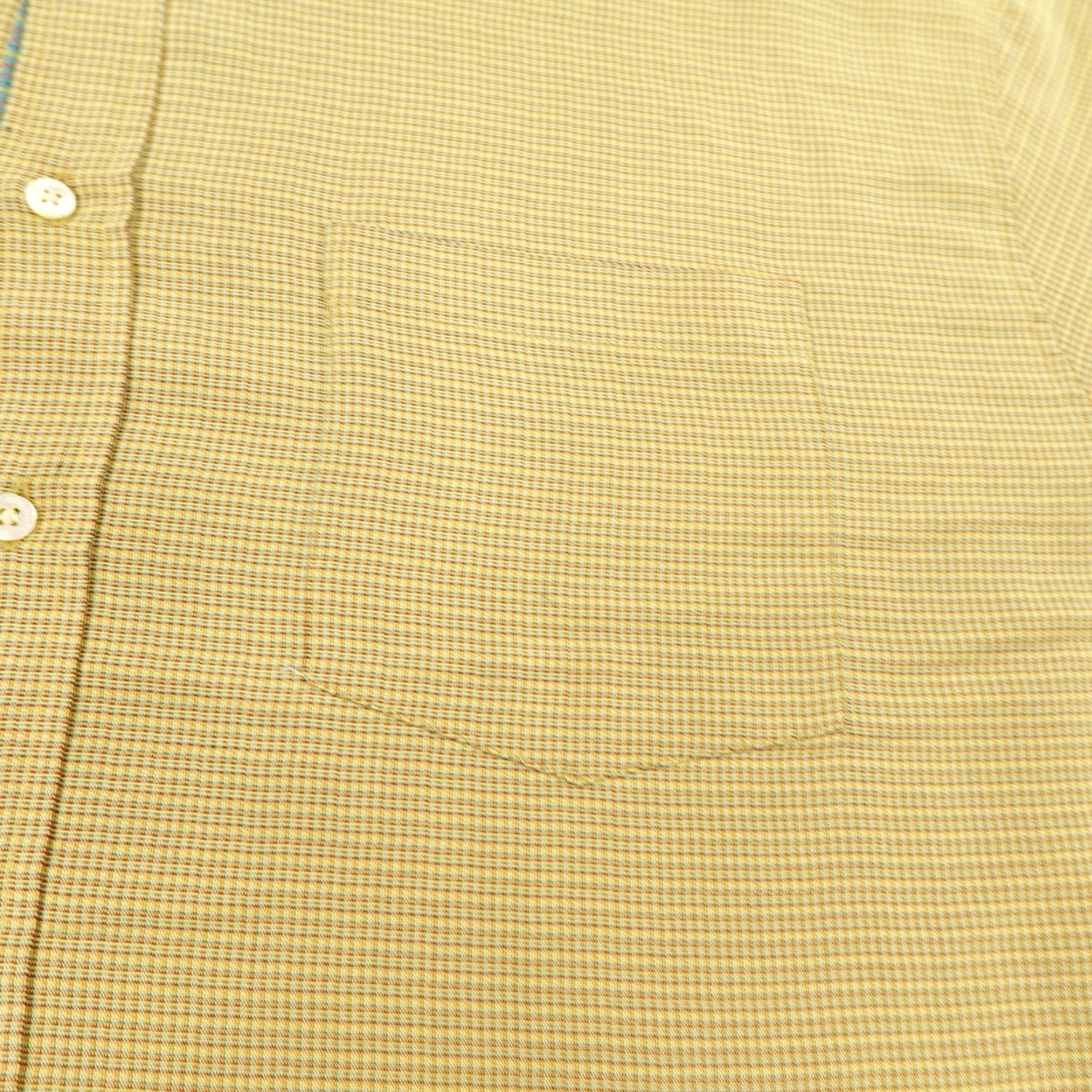 BUGATCHI Bugatchi Uomo Shirt Mens 2XL Yellow Plaid Button-Up Long Sleeve Luxury Casual Shirt Size US XXL / EU 58 / 5 - 3 Thumbnail