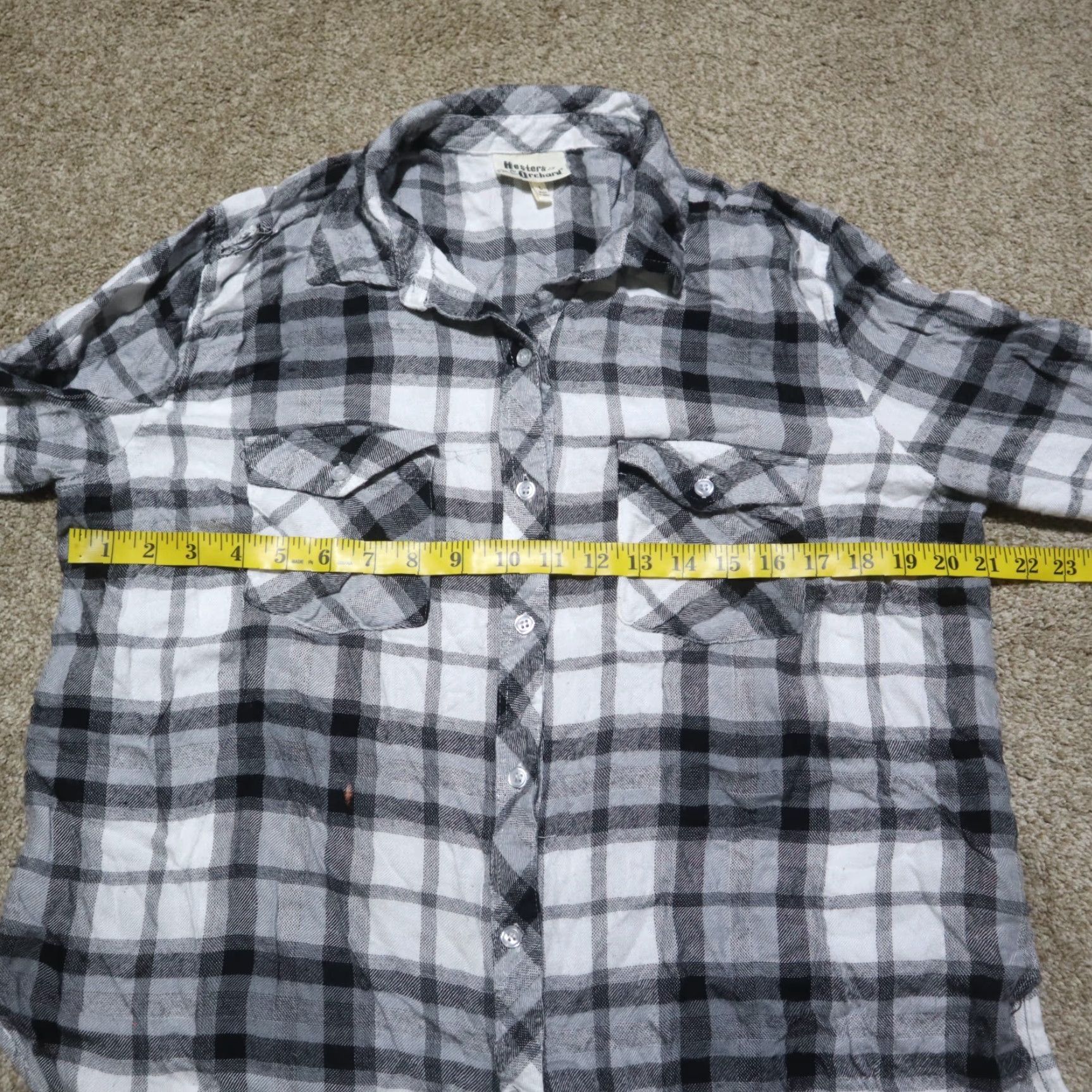 Vintage Hester & Orchard Shirt Women L Plaid Button-Down 3/4 Sleeve Casual Size L / US 10 / IT 46 - 6 Thumbnail