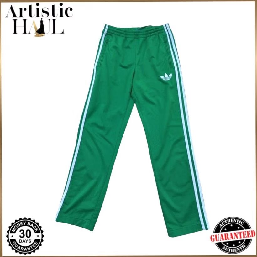Adidas Adidas Originals Men's XS Track Pants Collegiate Green 3-Stripes Size US 27 - 2 Thumbnail